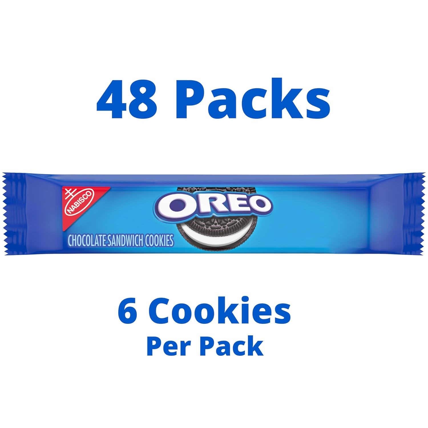 image:imageOreo Double Stuf Chocolate Sandwich Cookies Family Size 1871 oz12 Count Pack of 4