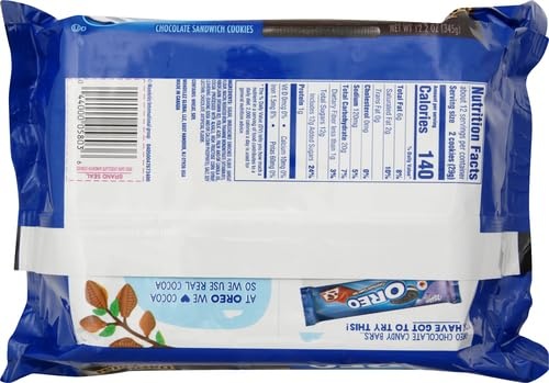 image:imageOreo Double Stuf Chocolate Sandwich Cookies Family Size 1871 oz122 Ounce Pack of 1
