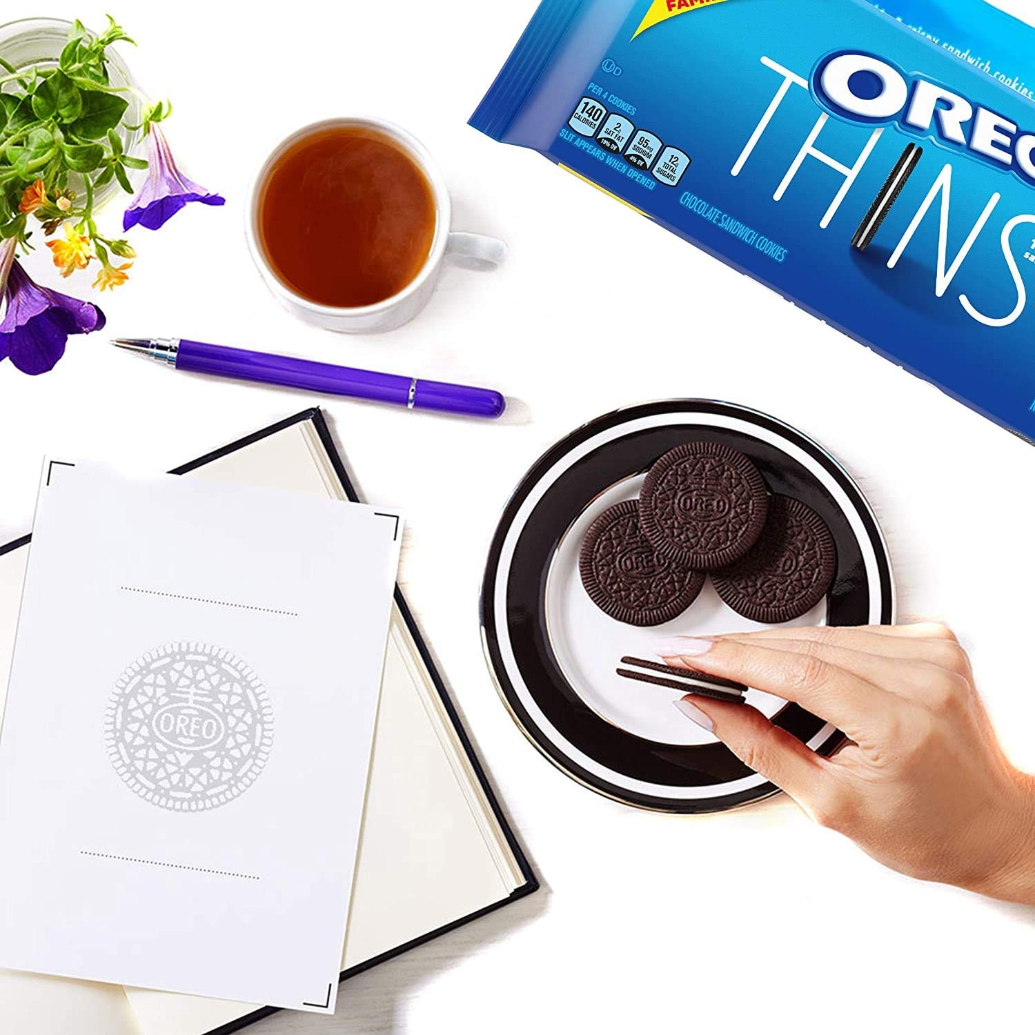 image:imageOreo Double Stuf Chocolate Sandwich Cookies Family Size 1871 oz131 Ounce Pack of 3