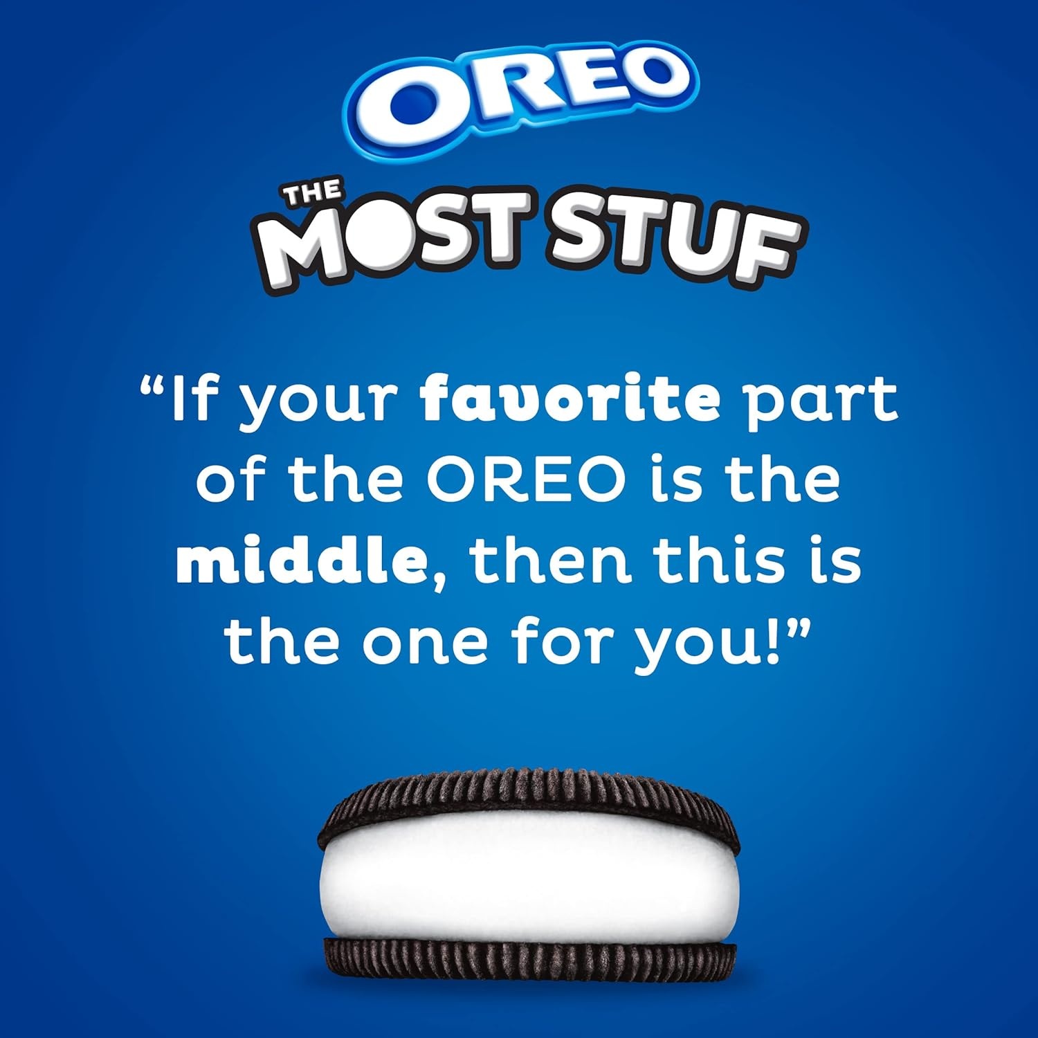 image:imageOreo Double Stuf Chocolate Sandwich Cookies Family Size 1871 oz134 Ounce Pack of 1
