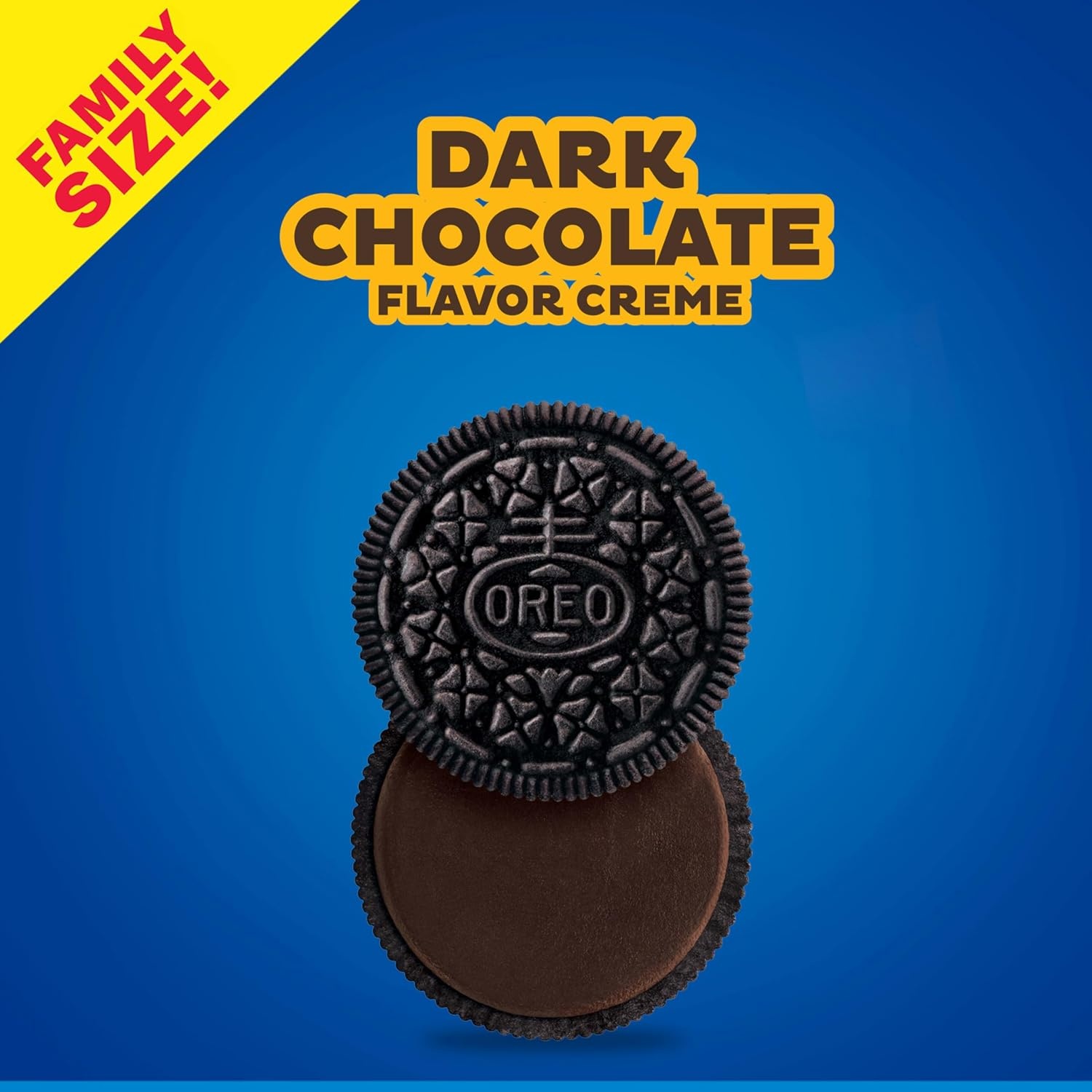 image:imageOreo Double Stuf Chocolate Sandwich Cookies Family Size 1871 oz17 Ounce Pack of 12