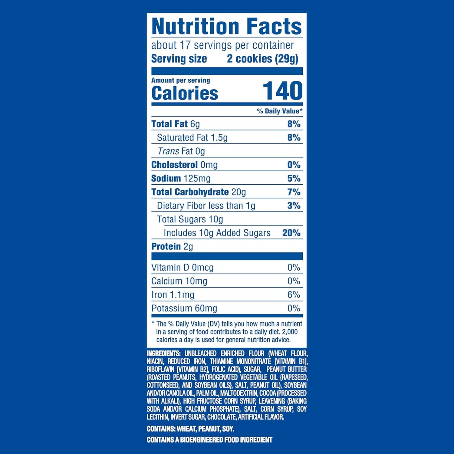 image:imageOreo Double Stuf Chocolate Sandwich Cookies Family Size 1871 oz17 Ounce Pack of 12