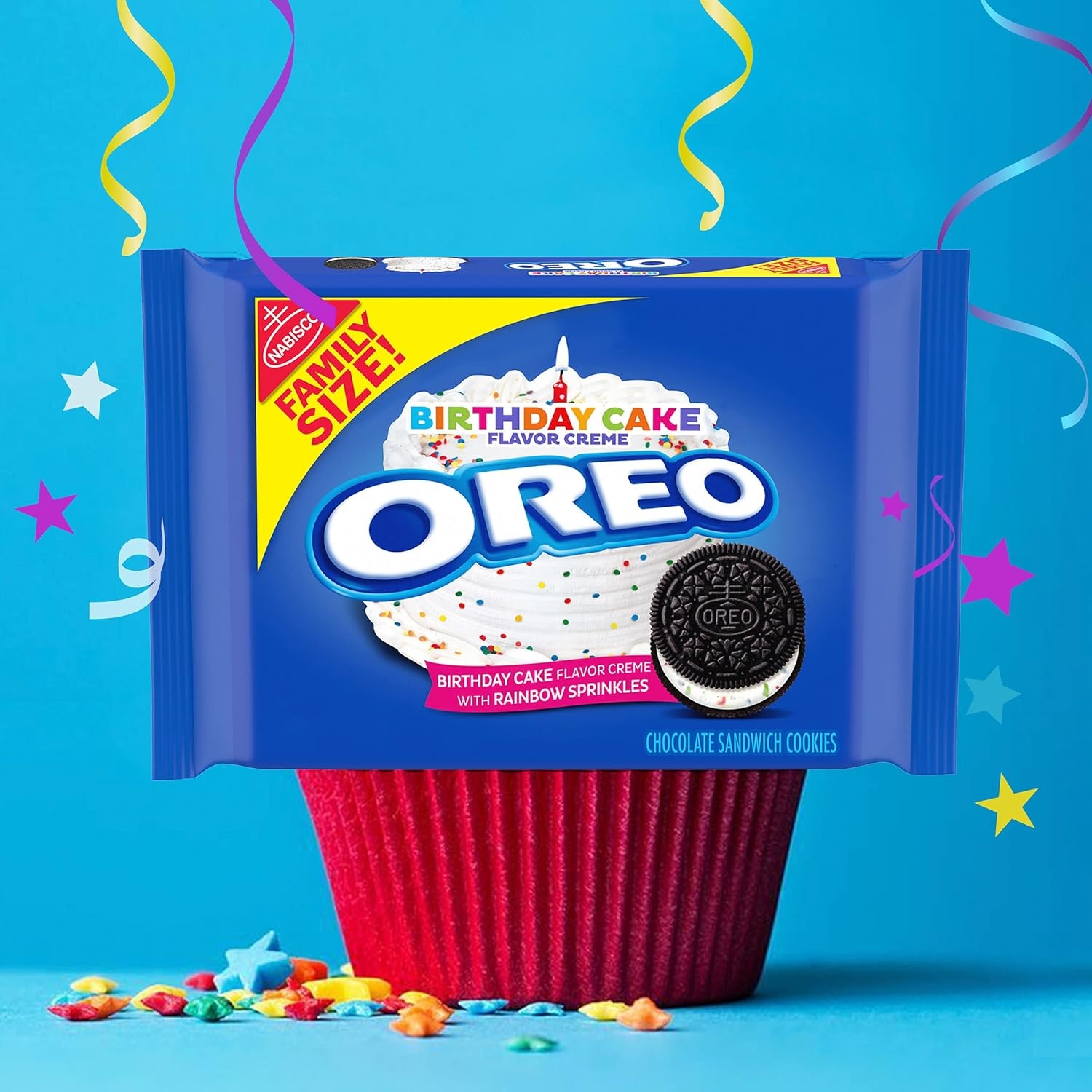 image:imageOreo Double Stuf Chocolate Sandwich Cookies Family Size 1871 oz17 Ounce Pack of 2
