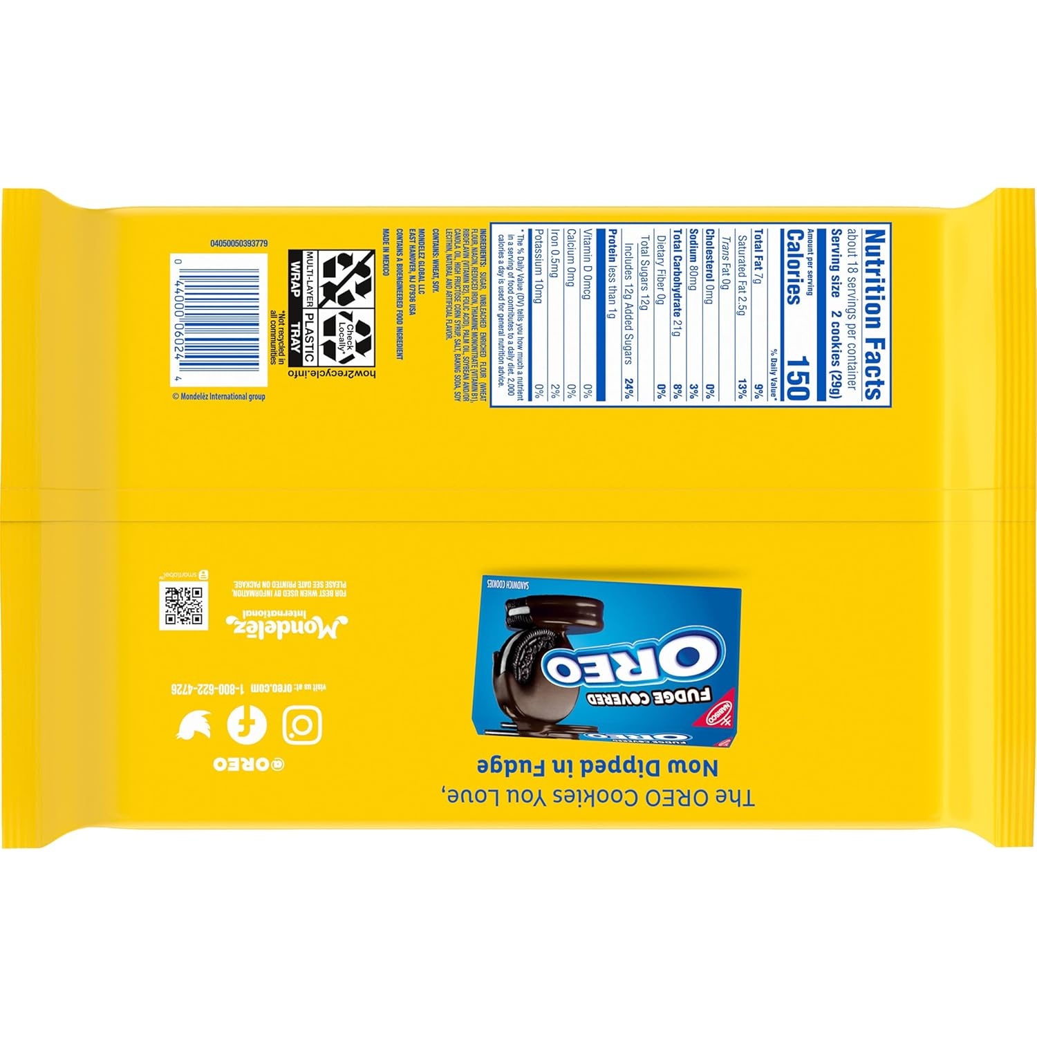 image:imageOreo Double Stuf Chocolate Sandwich Cookies Family Size 1871 oz1871 OZ