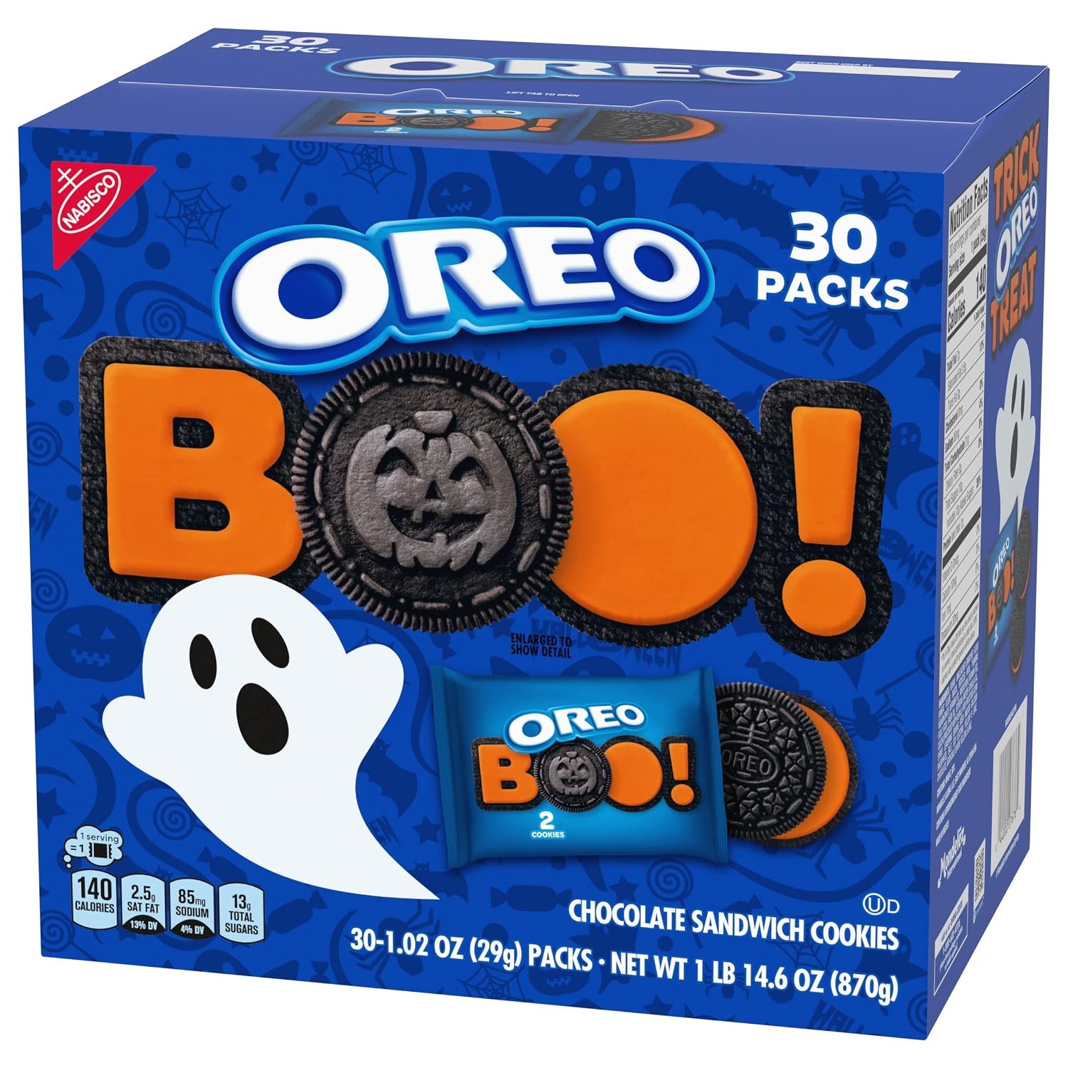 image:imageOreo Double Stuf Chocolate Sandwich Cookies Family Size 1871 oz2 Count Pack of 30