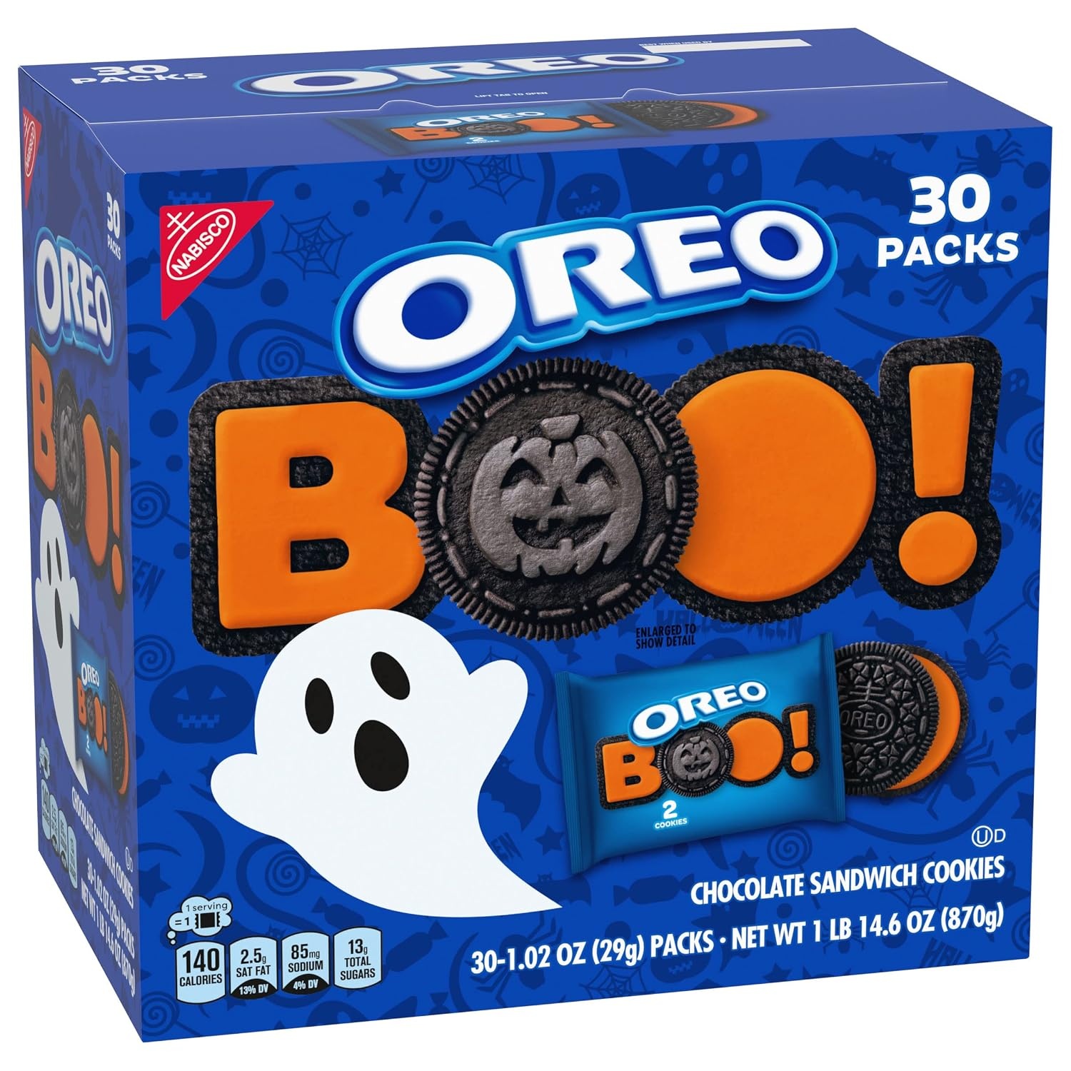 image:imageOreo Double Stuf Chocolate Sandwich Cookies Family Size 1871 oz2 Count Pack of 30