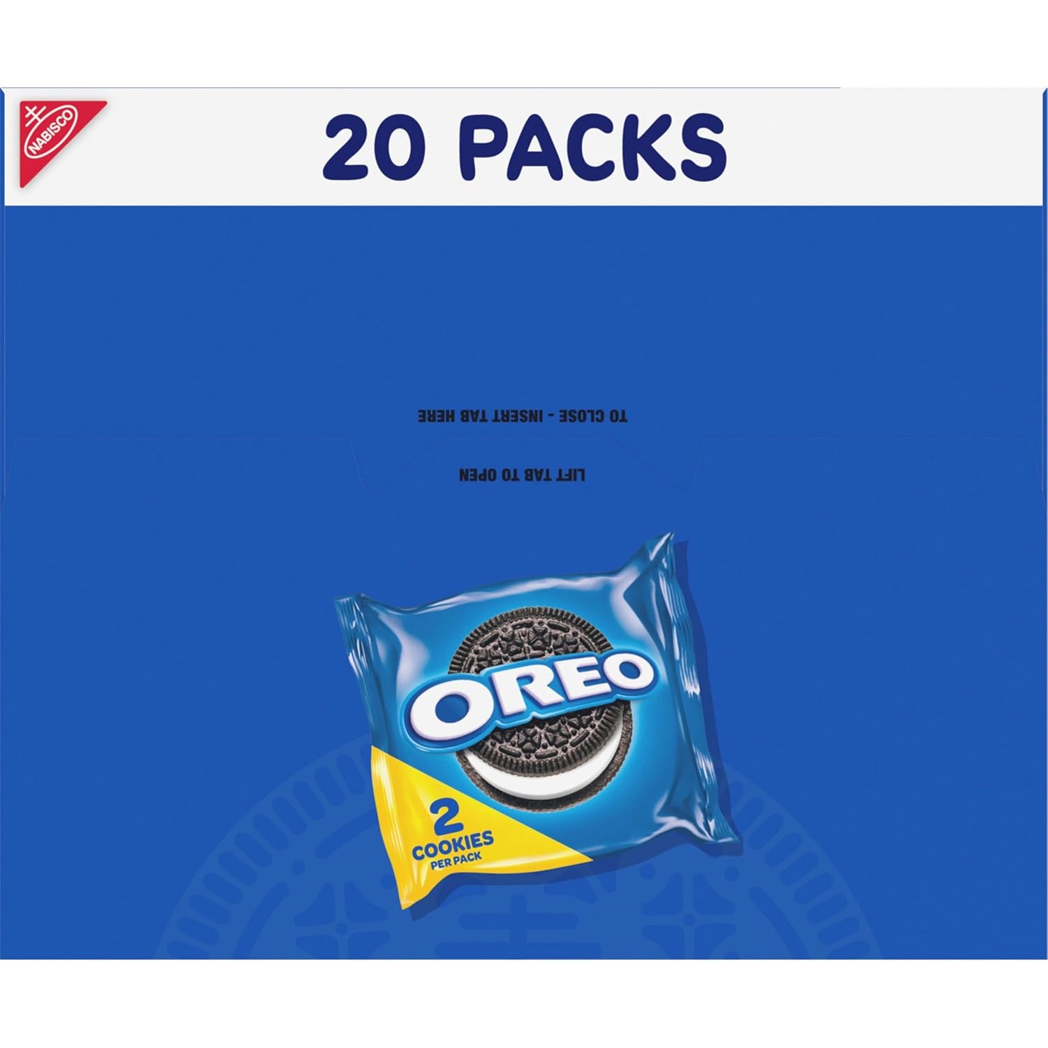 image:imageOreo Double Stuf Chocolate Sandwich Cookies Family Size 1871 oz20 Count Pack of 1