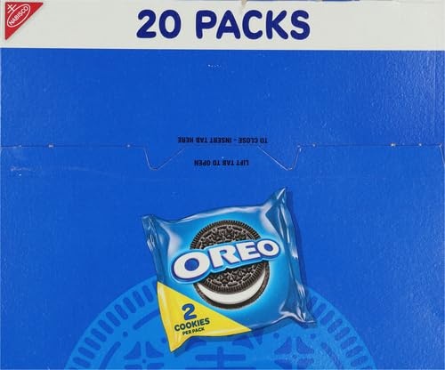 image:imageOreo Double Stuf Chocolate Sandwich Cookies Family Size 1871 oz20 Count Pack of 4