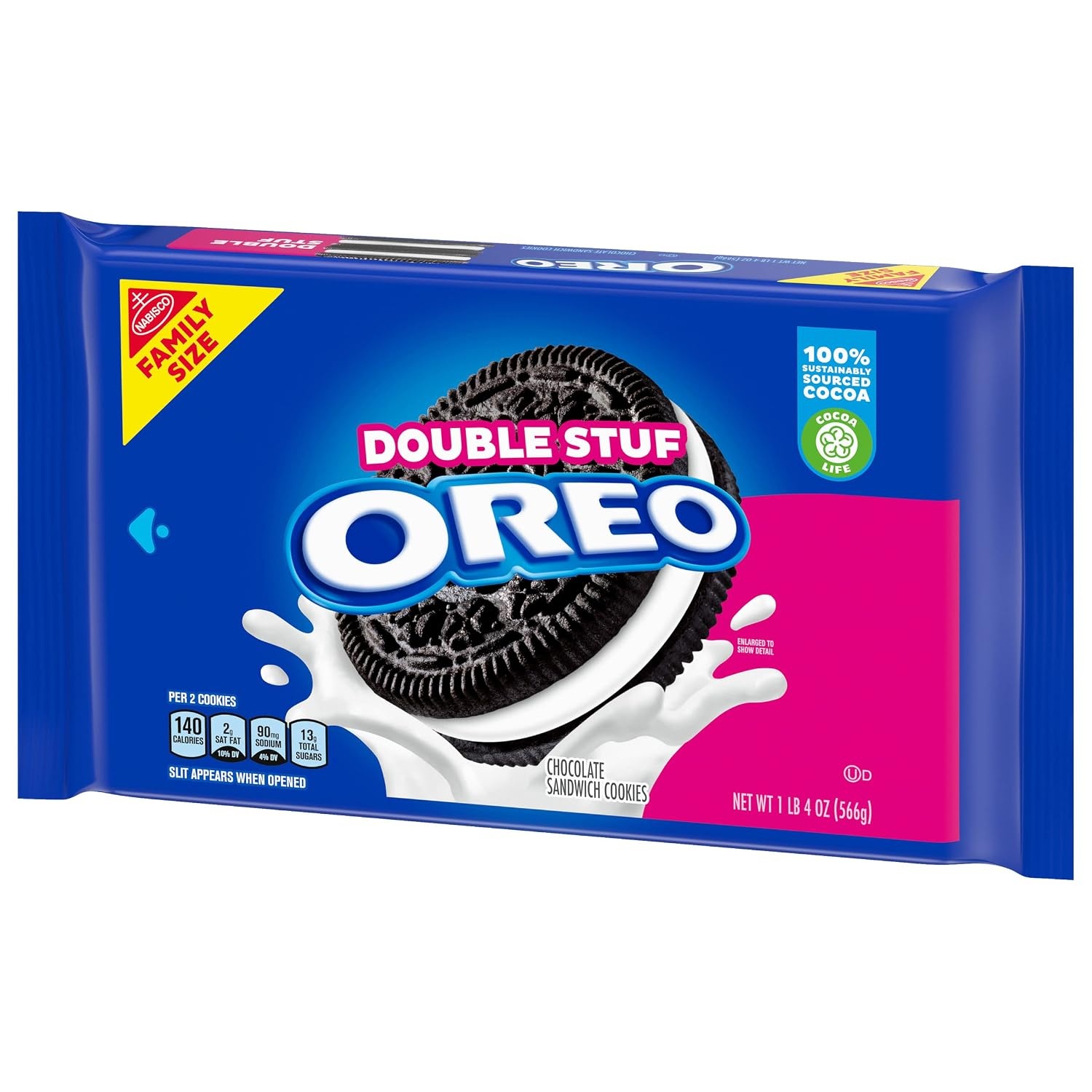 image:imageOreo Double Stuf Chocolate Sandwich Cookies Family Size 1871 oz20 Ounce Pack of 1