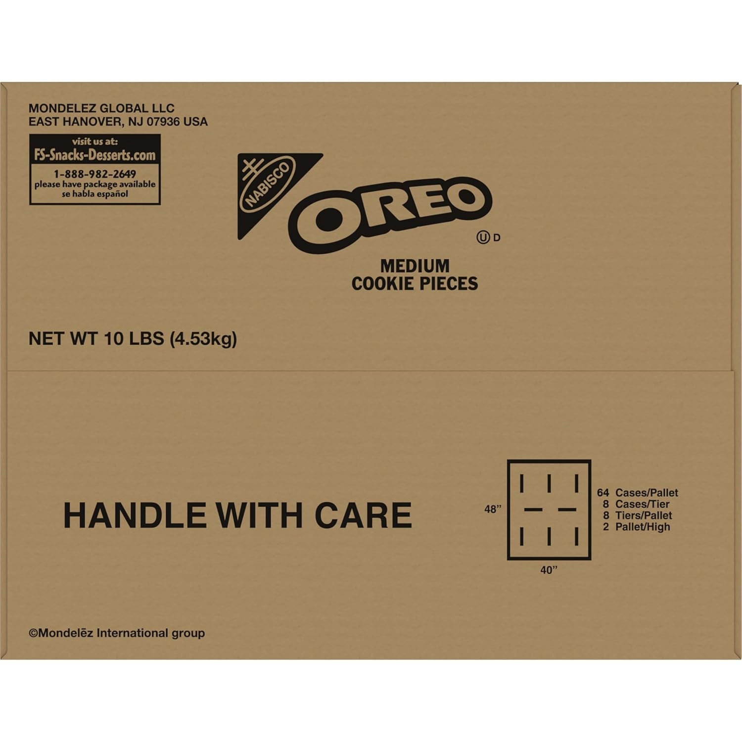 image:imageOreo Double Stuf Chocolate Sandwich Cookies Family Size 1871 oz25 Pound Pack of 4