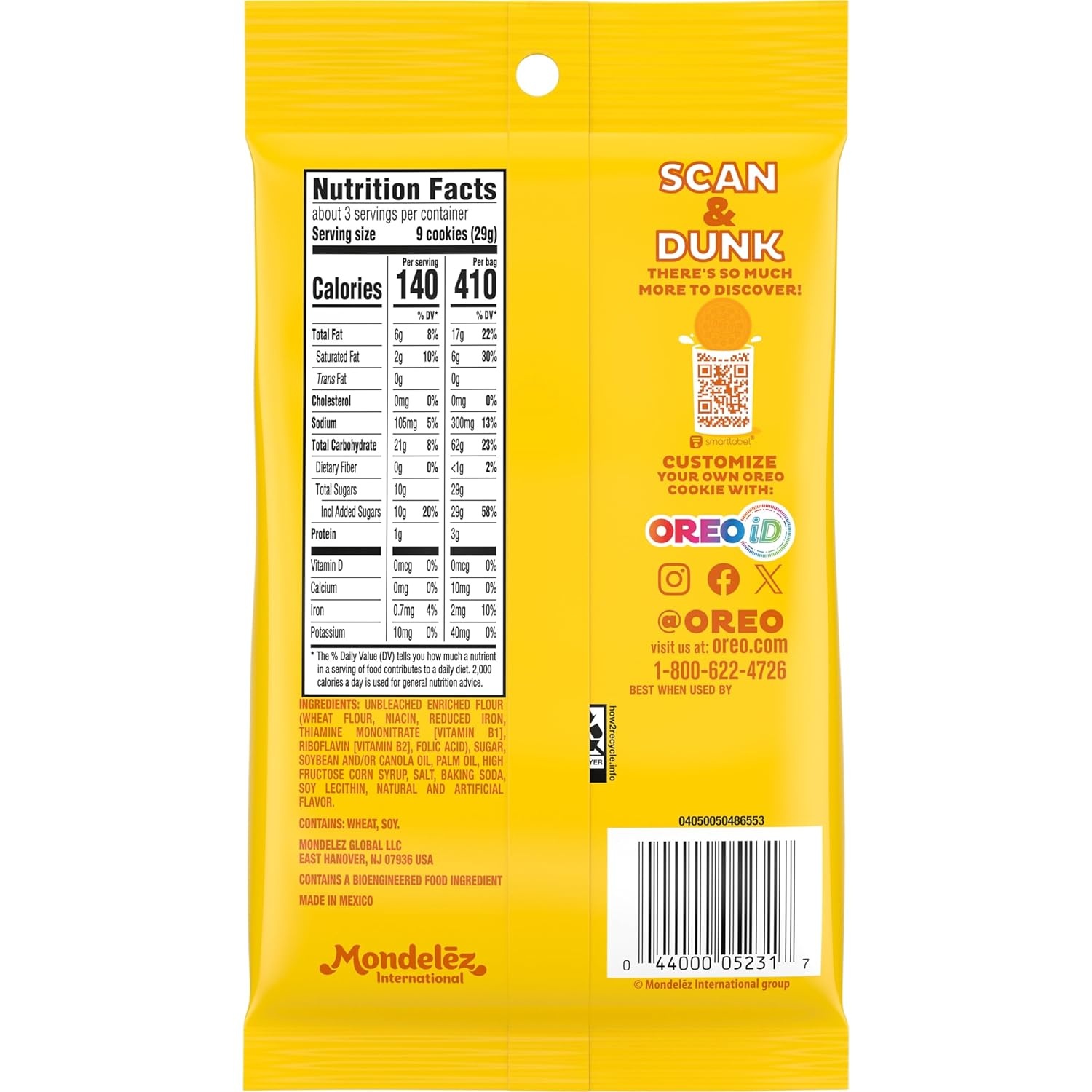image:imageOreo Double Stuf Chocolate Sandwich Cookies Family Size 1871 oz3 Ounce Pack of 12