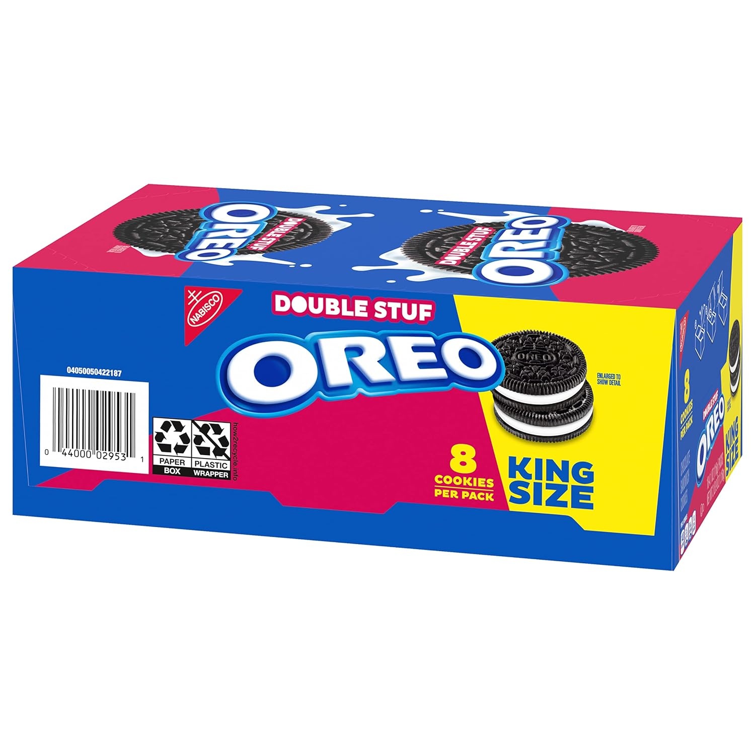 image:imageOreo Double Stuf Chocolate Sandwich Cookies Family Size 1871 oz41 Ounce Pack of 10