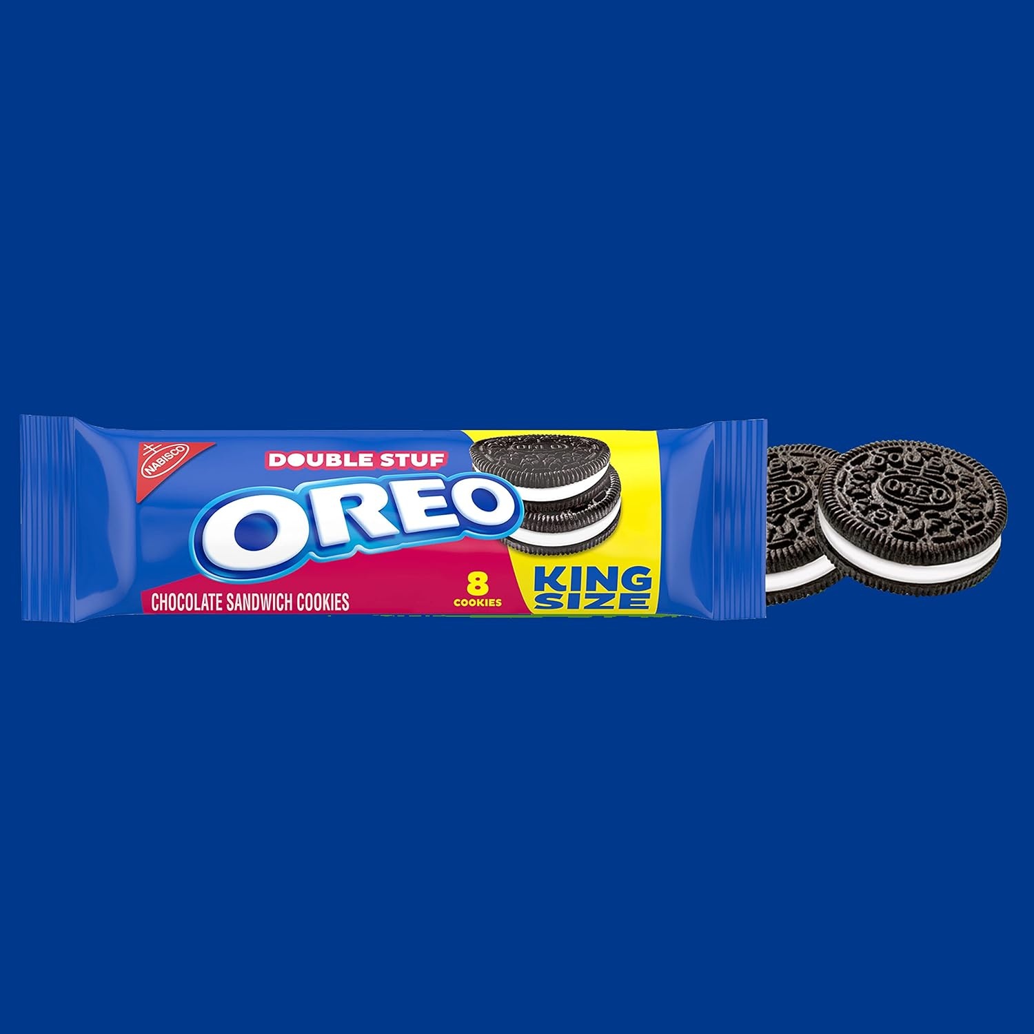 image:imageOreo Double Stuf Chocolate Sandwich Cookies Family Size 1871 oz41 Ounce Pack of 10
