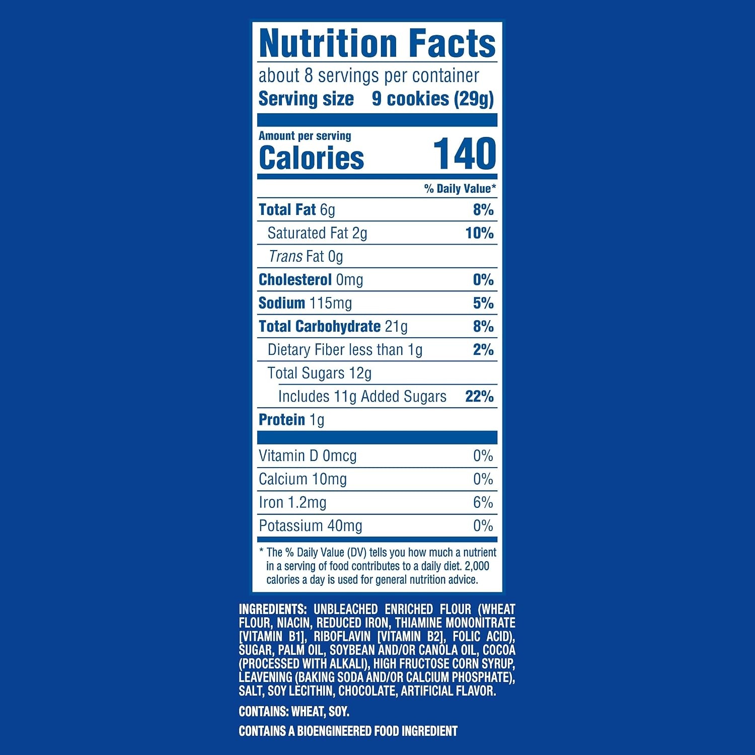 image:imageOreo Double Stuf Chocolate Sandwich Cookies Family Size 1871 oz8 Ounce Pack of 1