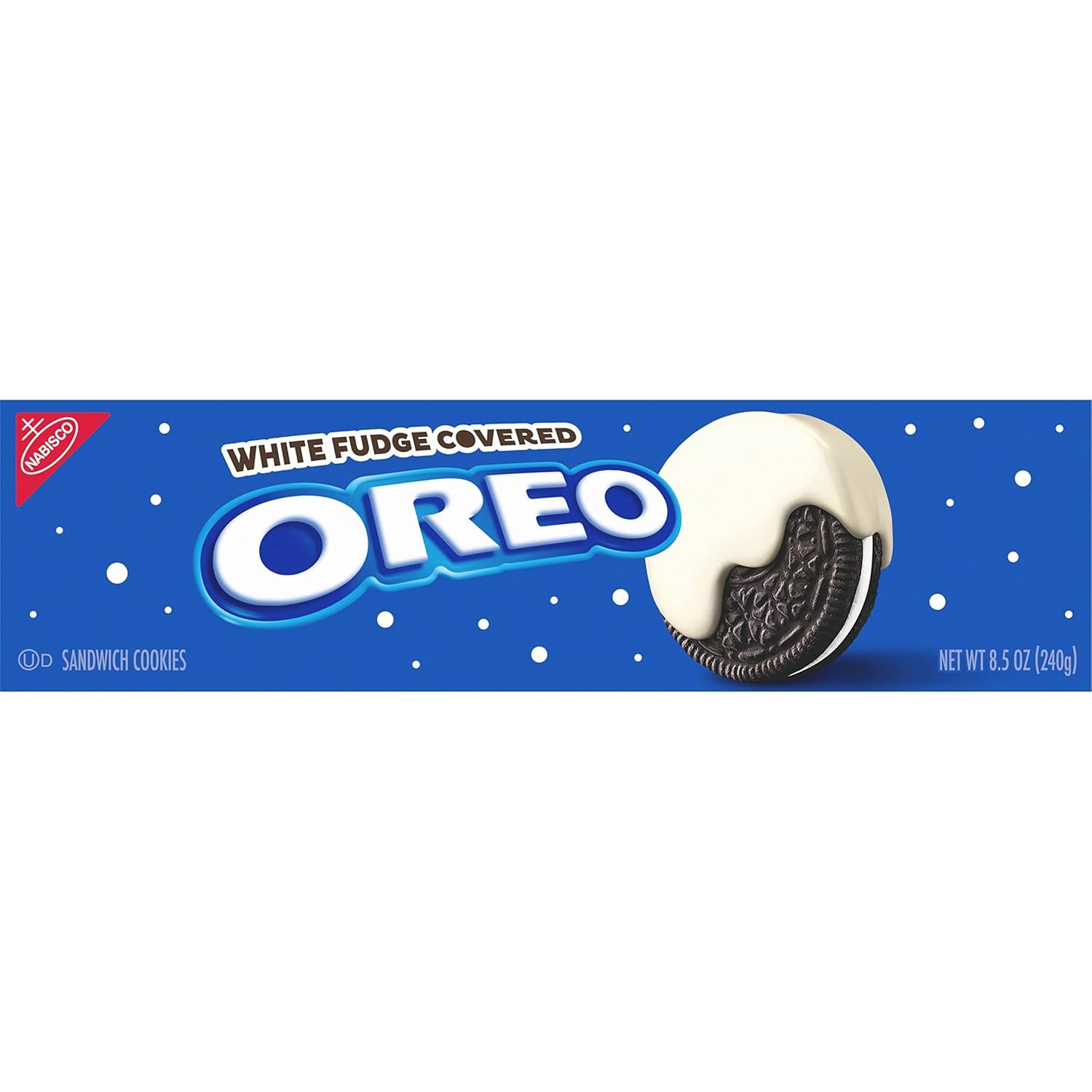 image:imageOreo Limited Edition Sandwich Cookies White Fudge Chocolate Covered 85 Ounce Pack of 4