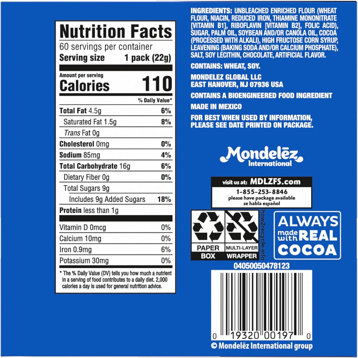 image:imageOreo Mega Stuf Chocolate Sandwich Cookies Family Size 176 Ounce078 Ounce Pack of 120