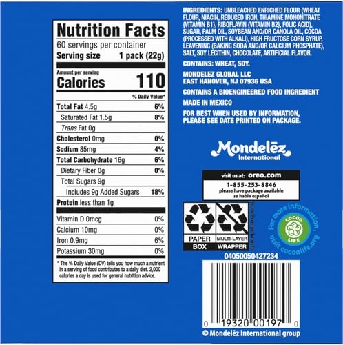 image:imageOreo Mega Stuf Chocolate Sandwich Cookies Family Size 176 Ounce078 Ounce Pack of 120