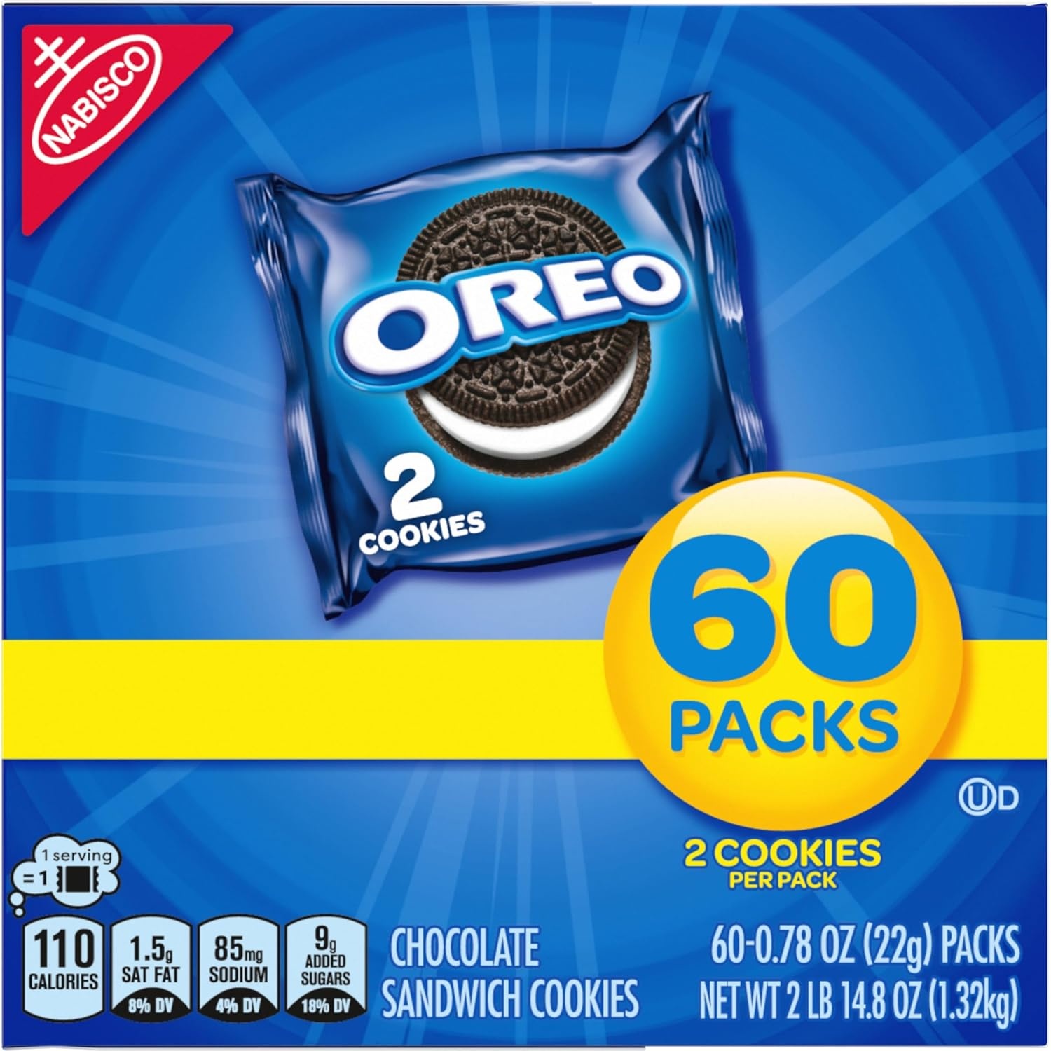 image:imageOreo Mega Stuf Chocolate Sandwich Cookies Family Size 176 Ounce078 Ounce Pack of 120