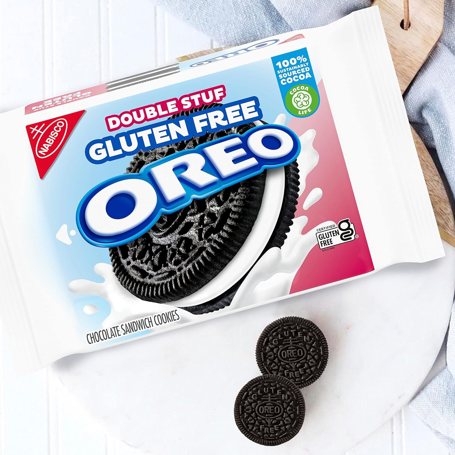 image:imageOreo Mega Stuf Chocolate Sandwich Cookies Family Size 176 Ounce1403 Ounce Pack of 12