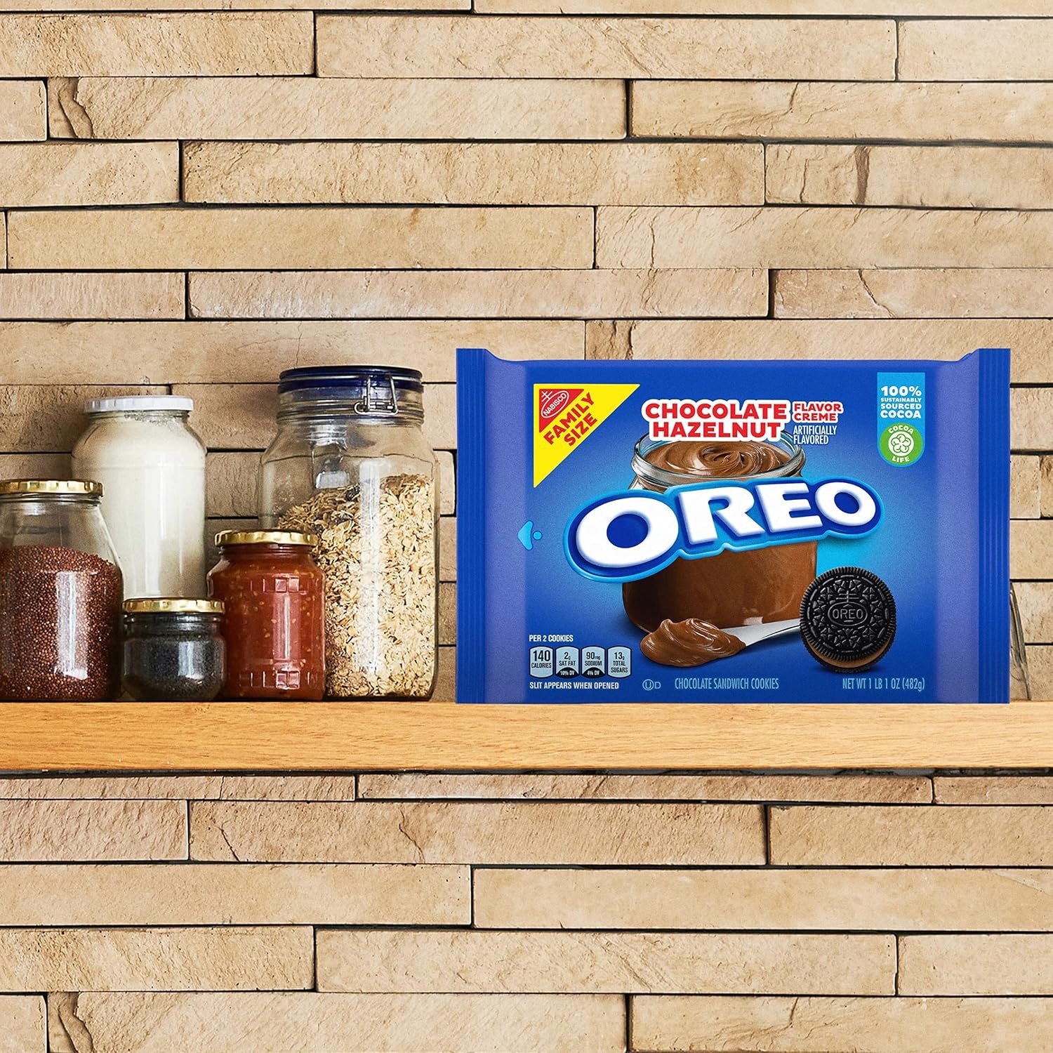 image:imageOreo Mega Stuf Chocolate Sandwich Cookies Family Size 176 Ounce1696 Ounce Pack of 12