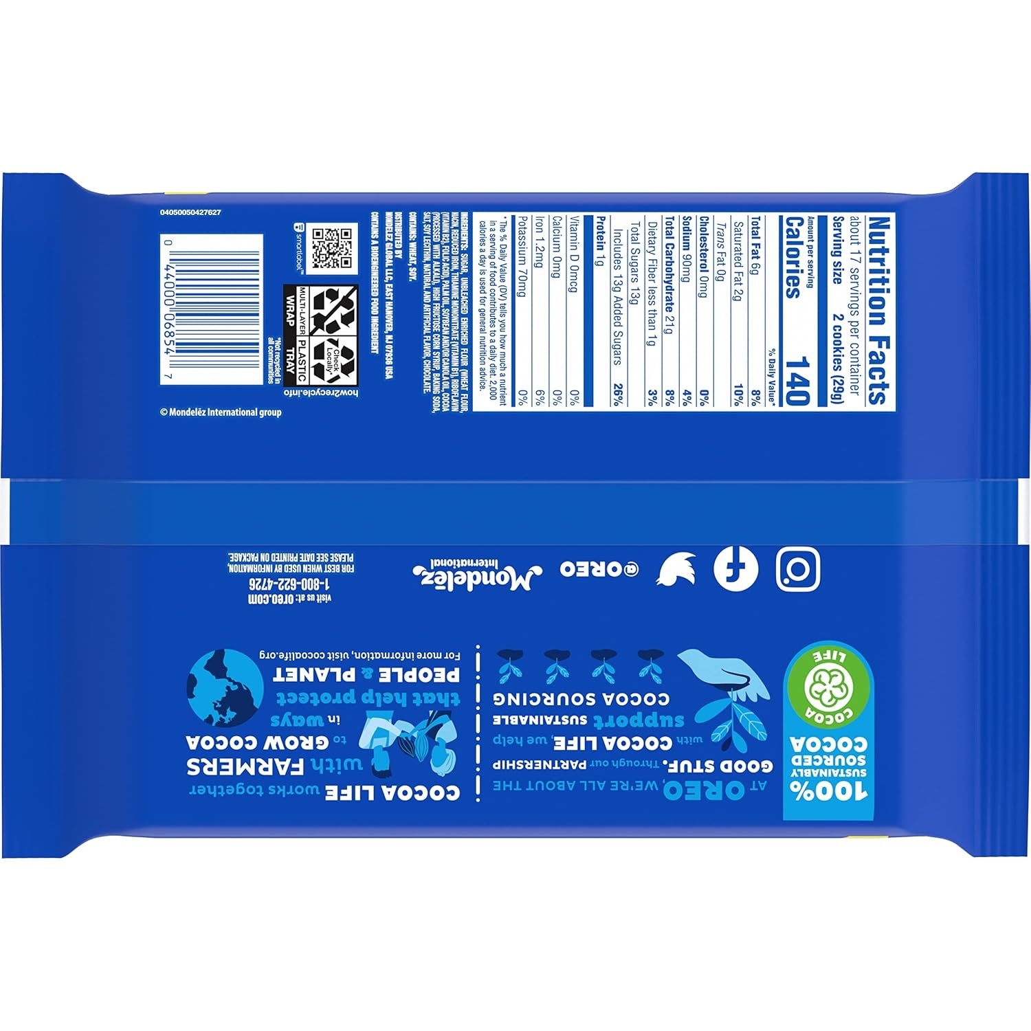 image:imageOreo Mega Stuf Chocolate Sandwich Cookies Family Size 176 Ounce1696 Ounce Pack of 12