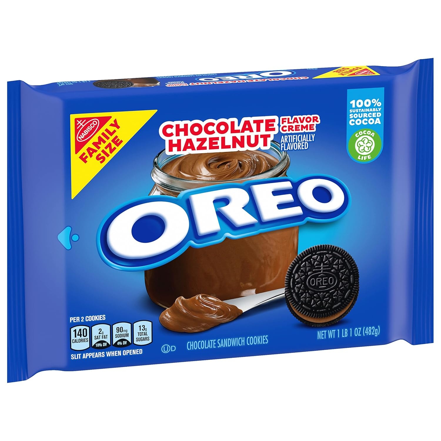 image:imageOreo Mega Stuf Chocolate Sandwich Cookies Family Size 176 Ounce1696 Ounce Pack of 12