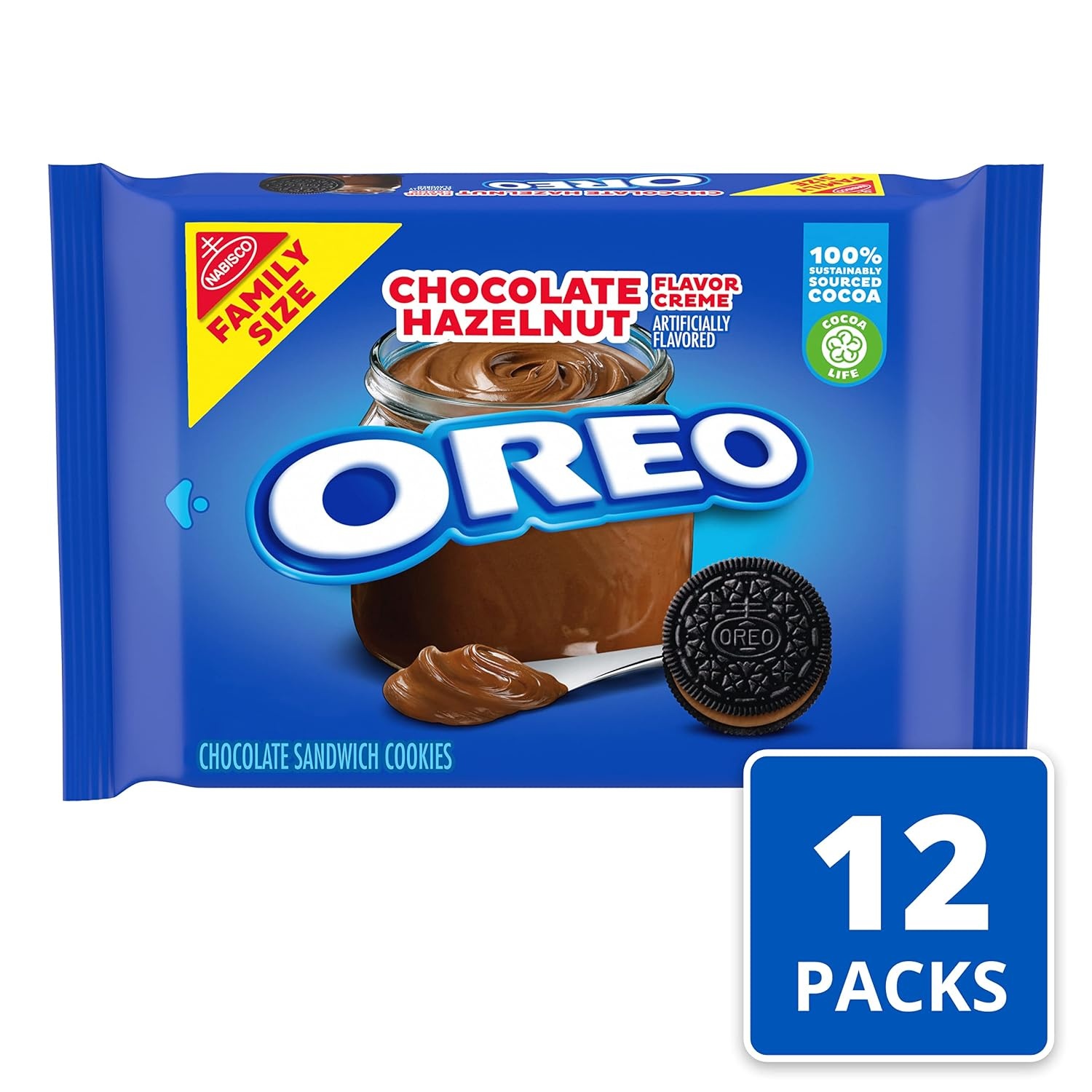 image:imageOreo Mega Stuf Chocolate Sandwich Cookies Family Size 176 Ounce1696 Ounce Pack of 12