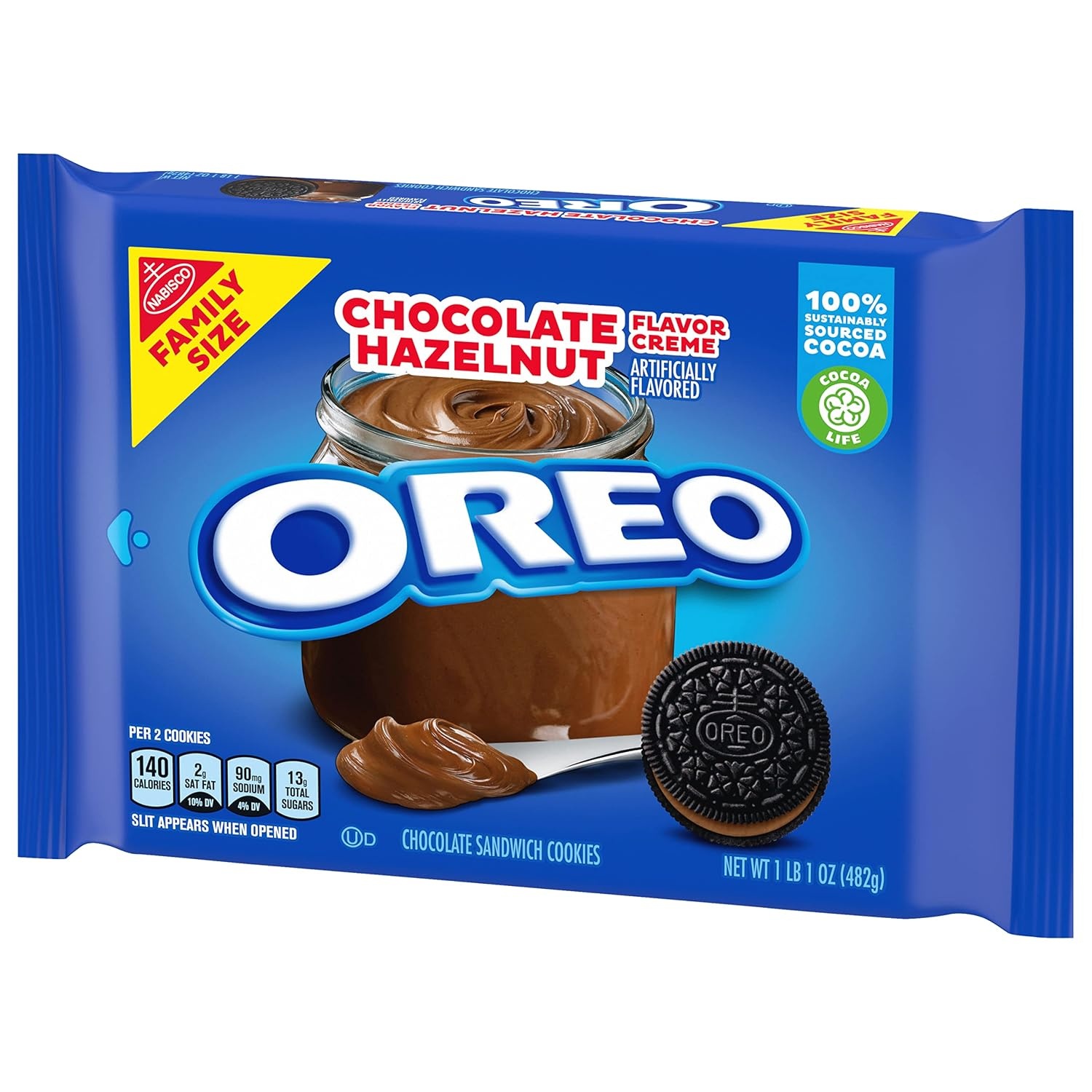 image:imageOreo Mega Stuf Chocolate Sandwich Cookies Family Size 176 Ounce1696 Ounce Pack of 12