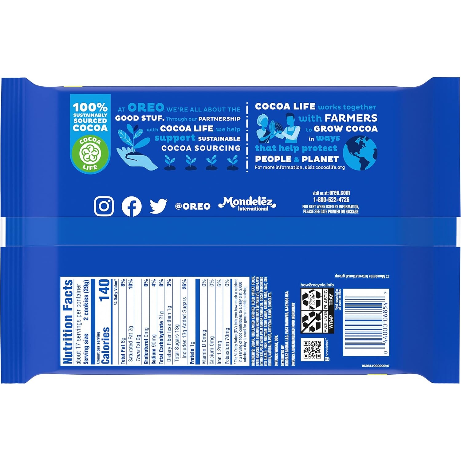 image:imageOreo Mega Stuf Chocolate Sandwich Cookies Family Size 176 Ounce1696 Ounce Pack of 12