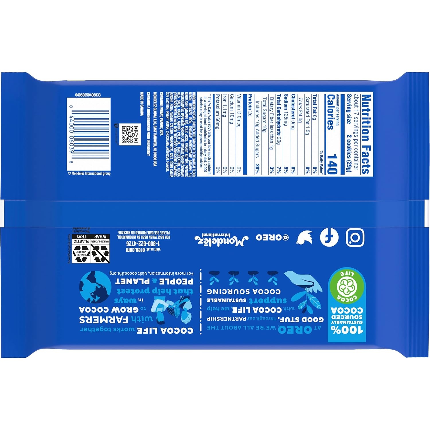 image:imageOreo Mega Stuf Chocolate Sandwich Cookies Family Size 176 Ounce1696 Ounce Pack of 3