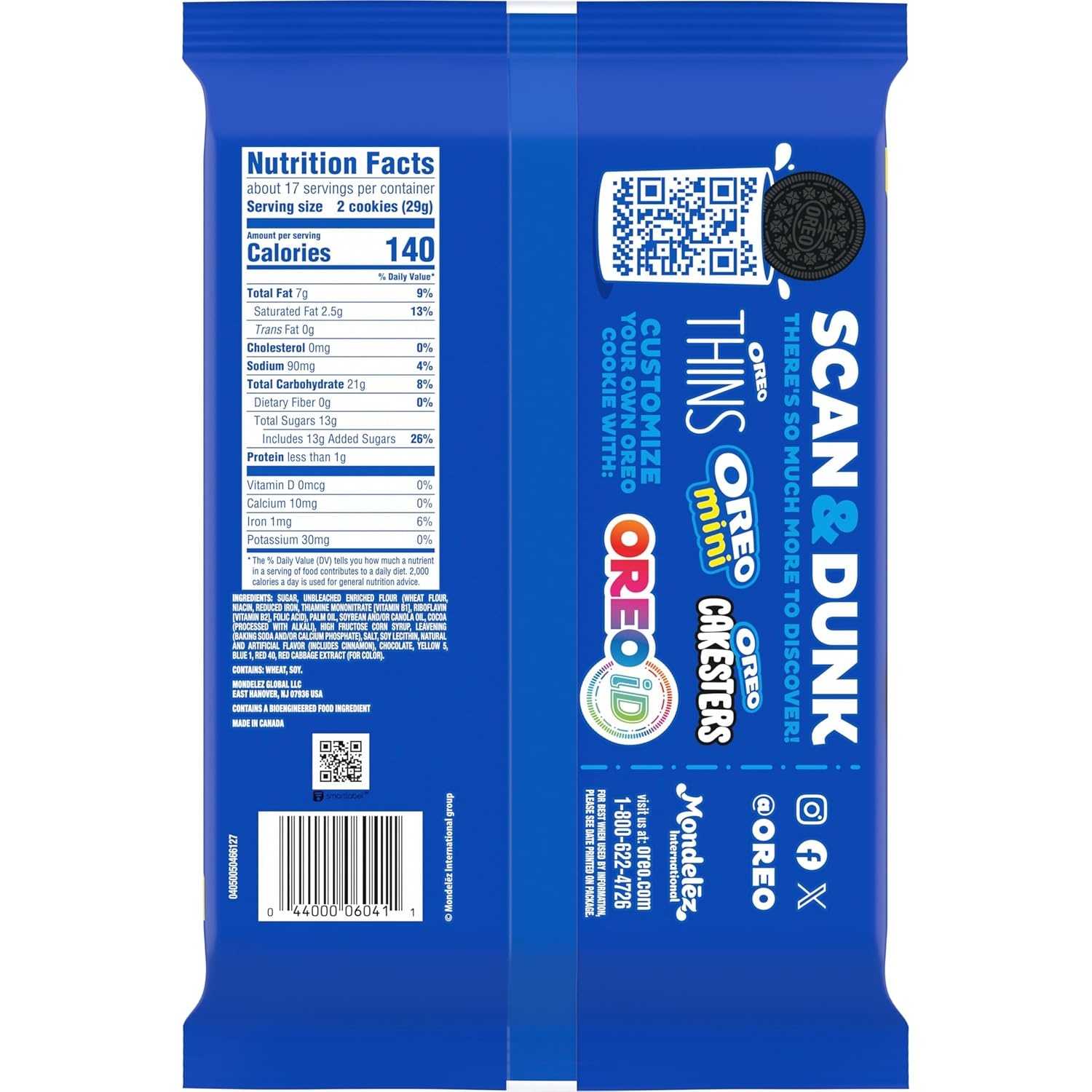 image:imageOreo Mega Stuf Chocolate Sandwich Cookies Family Size 176 Ounce17 Ounce Pack of 12
