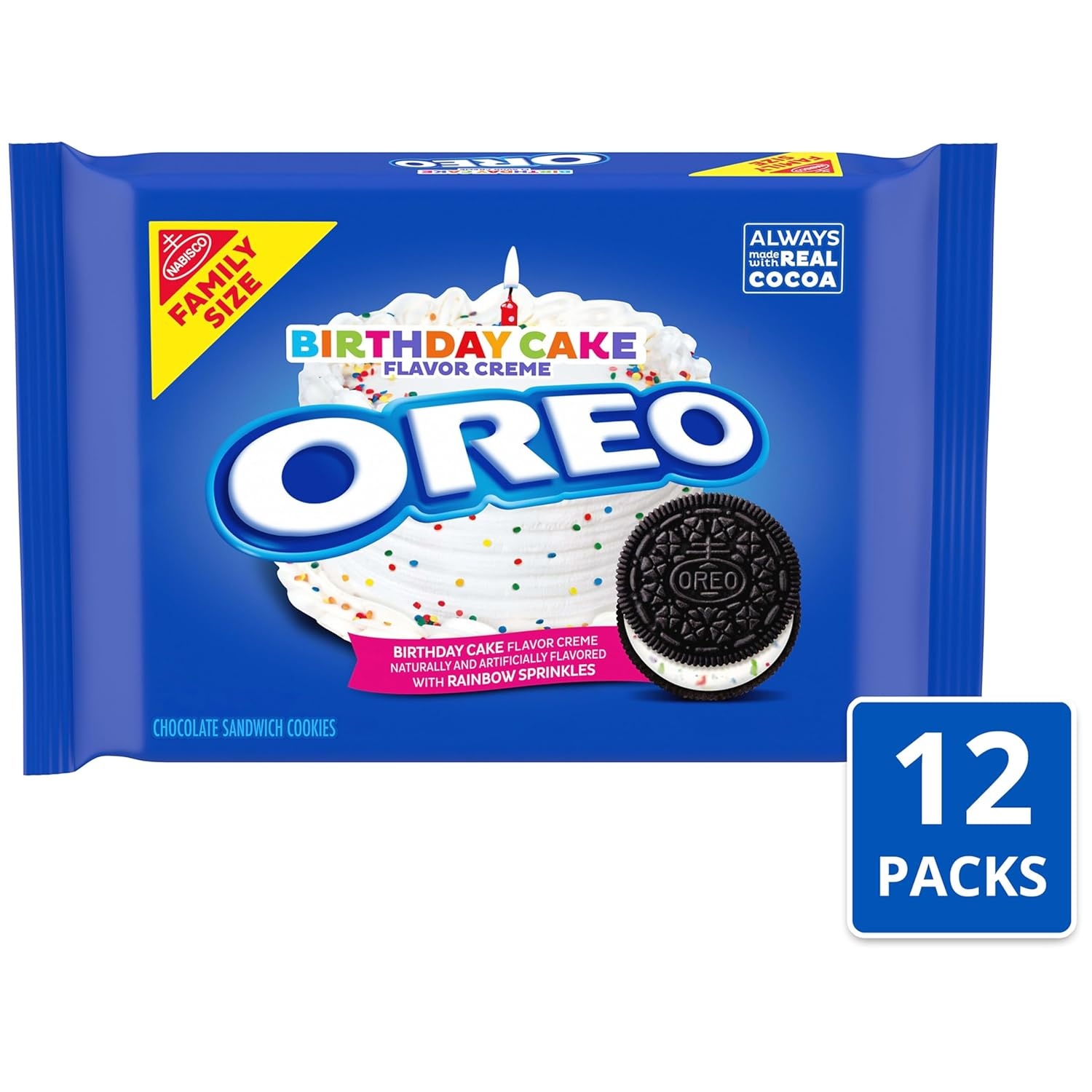 image:imageOreo Mega Stuf Chocolate Sandwich Cookies Family Size 176 Ounce17 Ounce Pack of 12