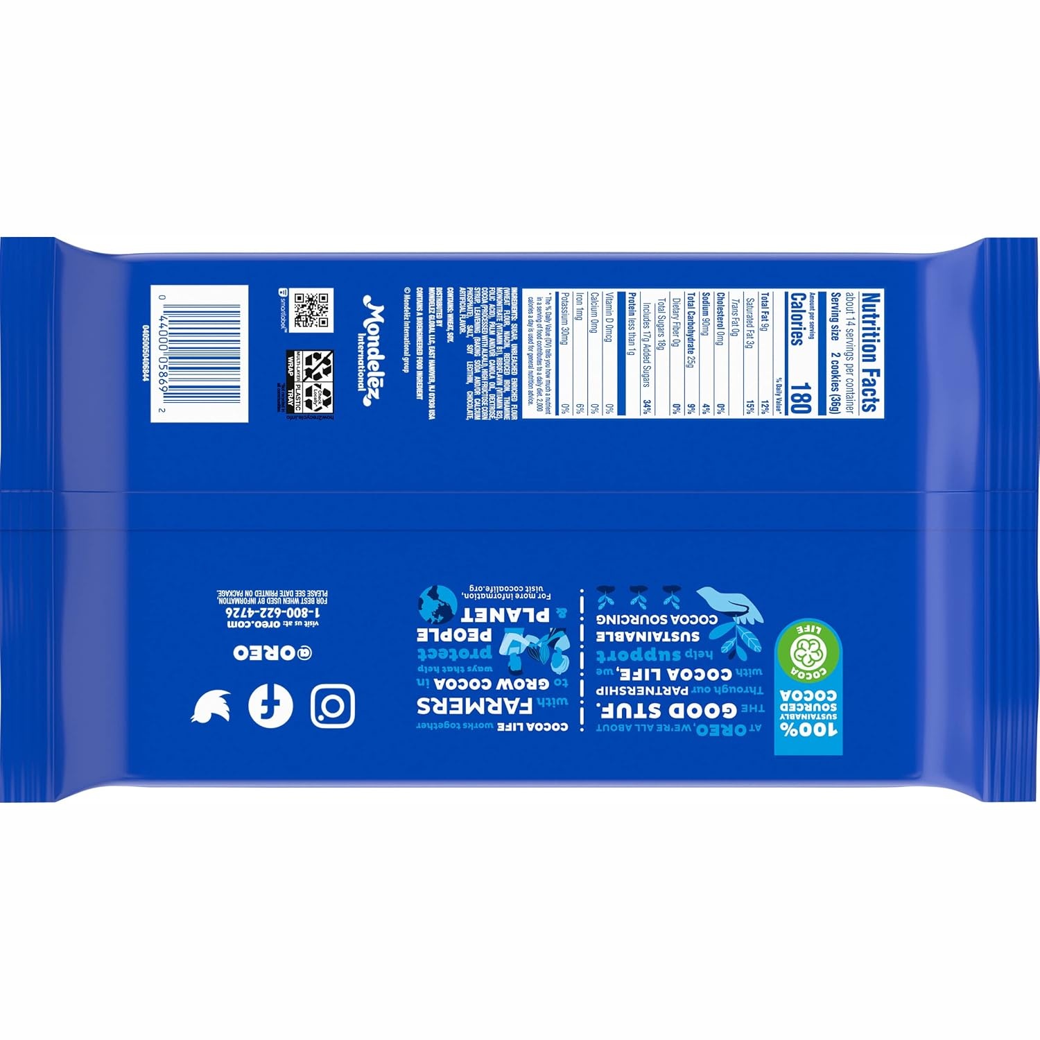 image:imageOreo Mega Stuf Chocolate Sandwich Cookies Family Size 176 Ounce176 OZ Pack of 2