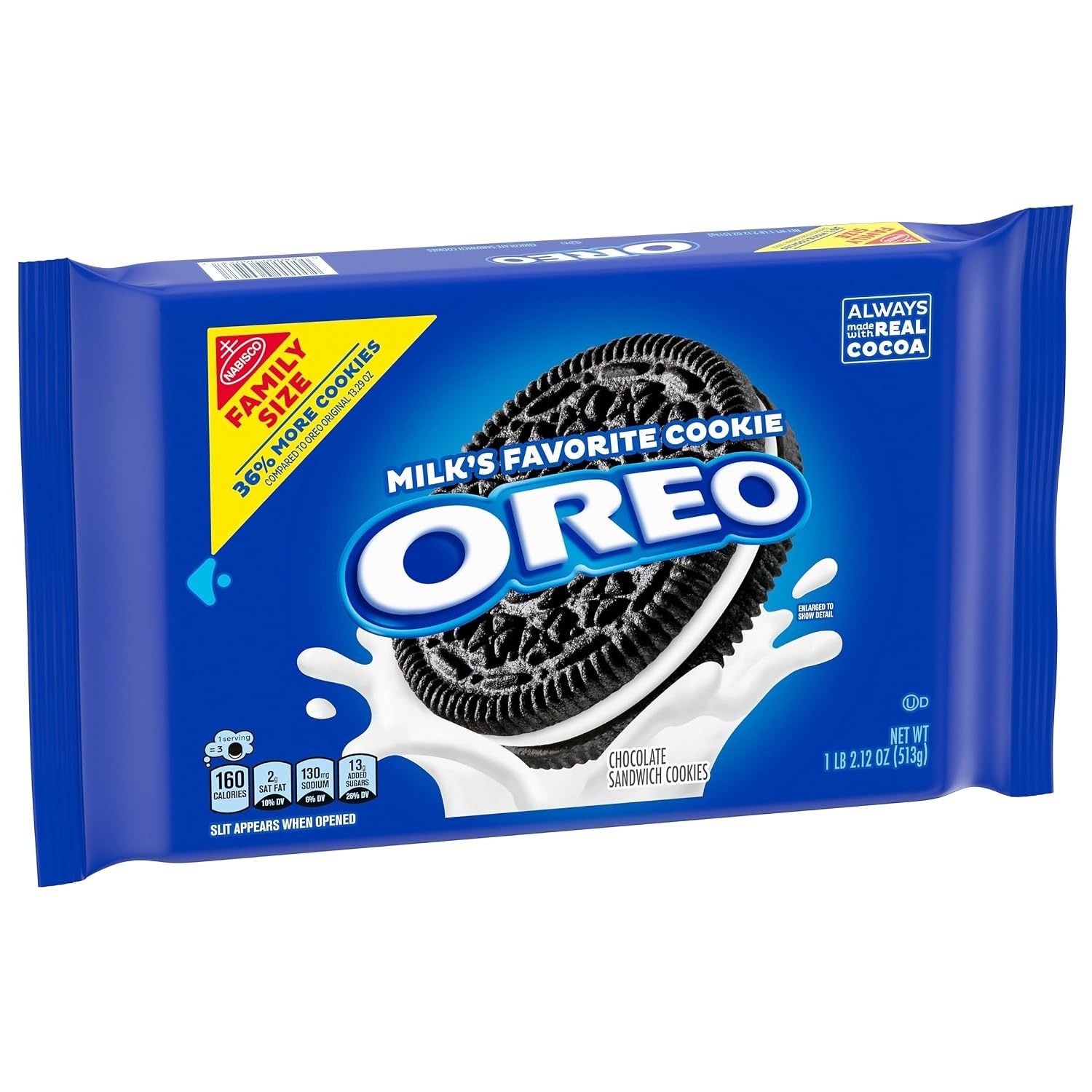 image:imageOreo Mega Stuf Chocolate Sandwich Cookies Family Size 176 Ounce1812 Ounce Pack of 1