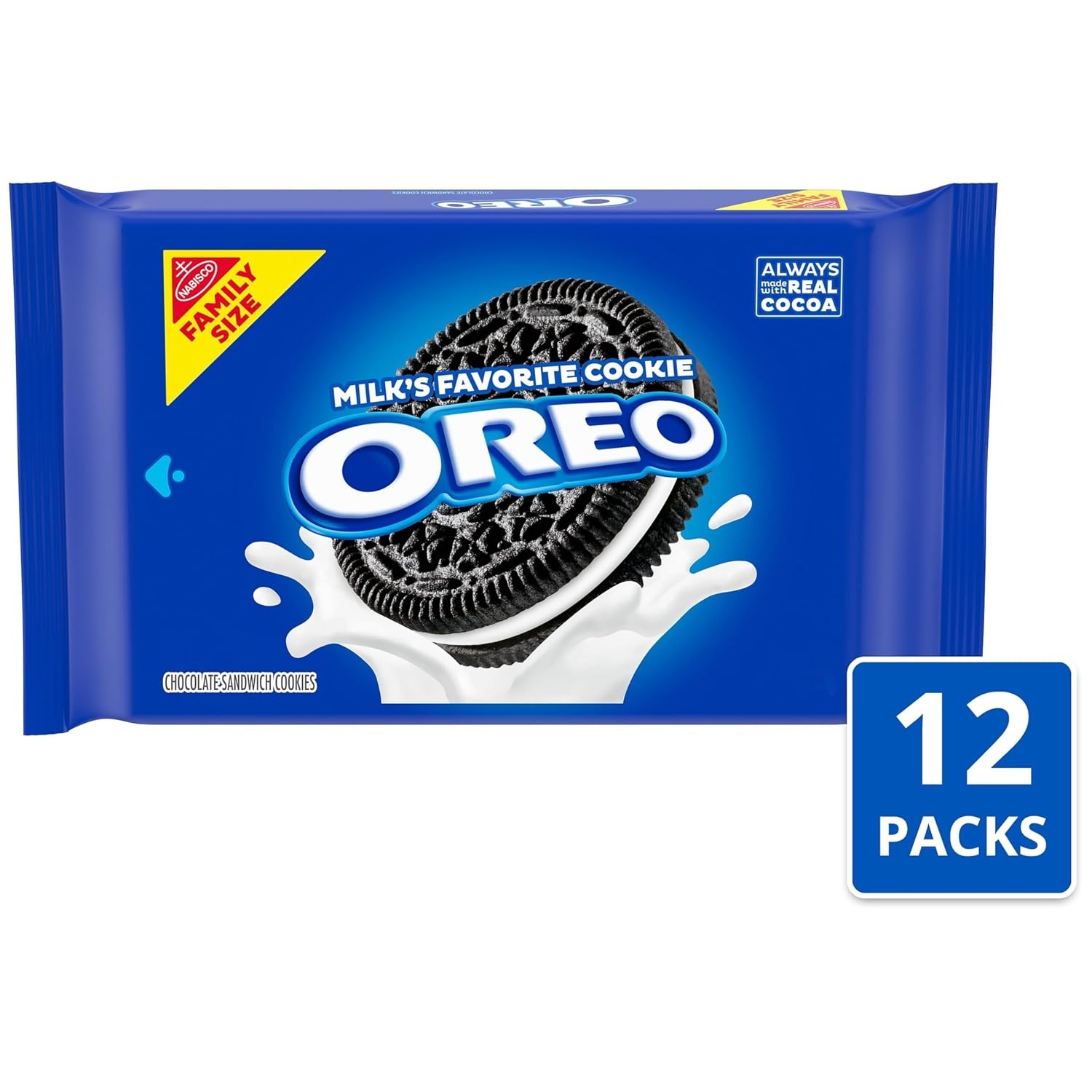 image:imageOreo Mega Stuf Chocolate Sandwich Cookies Family Size 176 Ounce1812 Ounce Pack of 12
