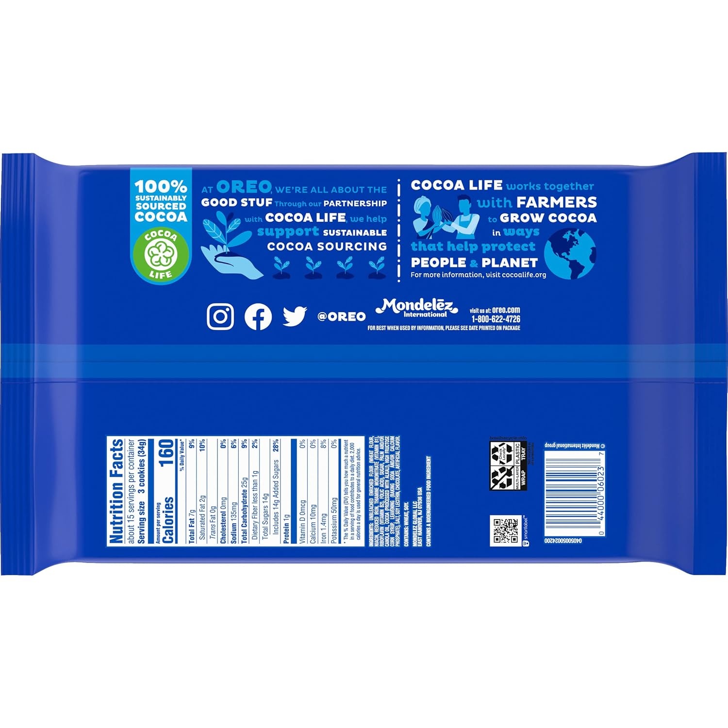 image:imageOreo Mega Stuf Chocolate Sandwich Cookies Family Size 176 Ounce1812 Ounce Pack of 2