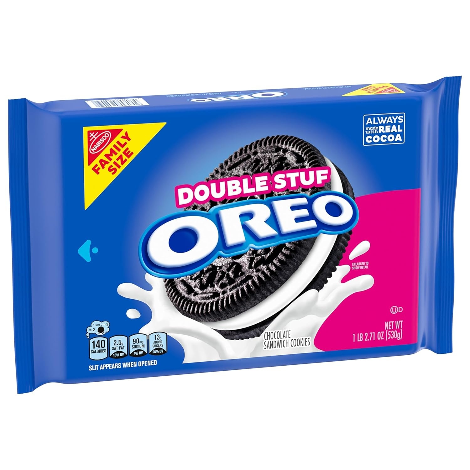 image:imageOreo Mega Stuf Chocolate Sandwich Cookies Family Size 176 Ounce1871 Ounce Pack of 12