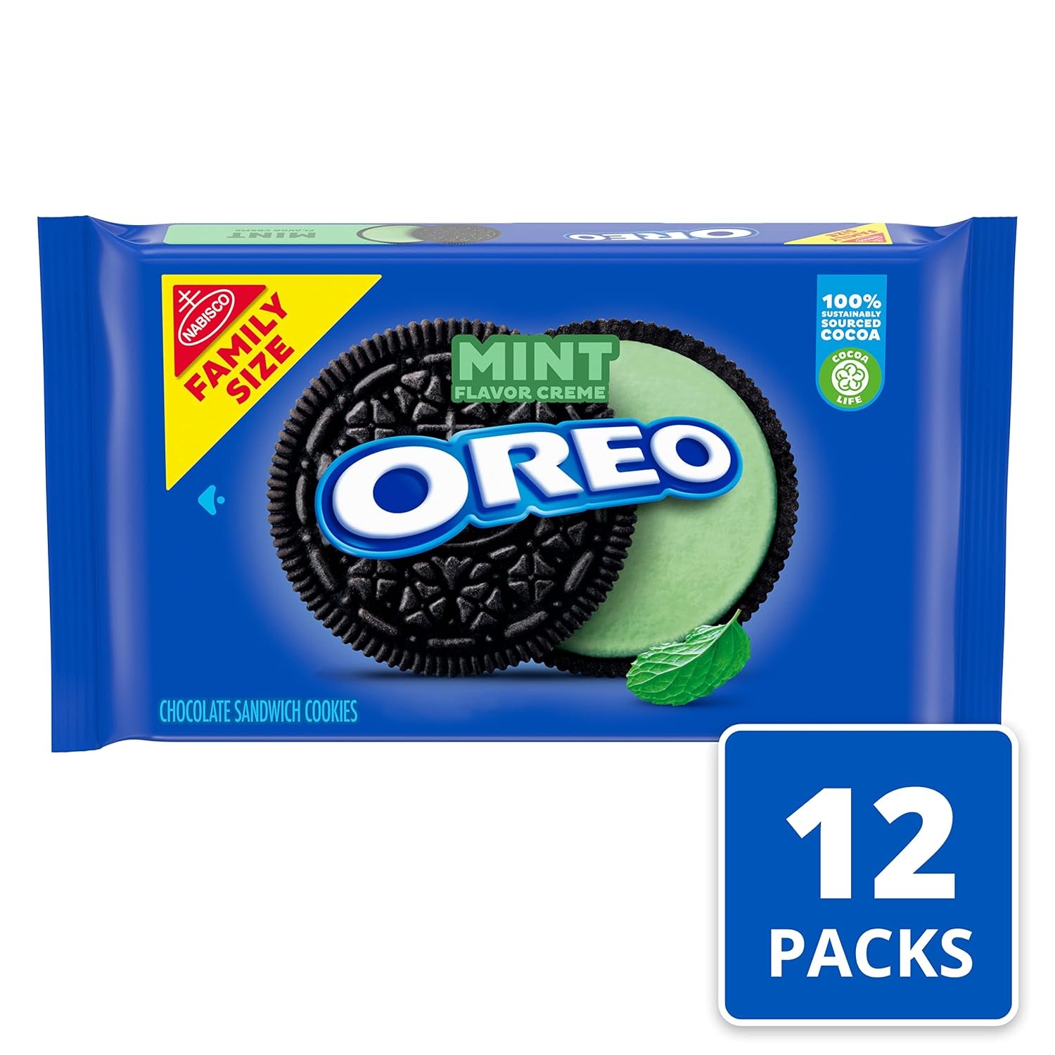 image:imageOreo Mega Stuf Chocolate Sandwich Cookies Family Size 176 Ounce20 Ounce Pack of 12