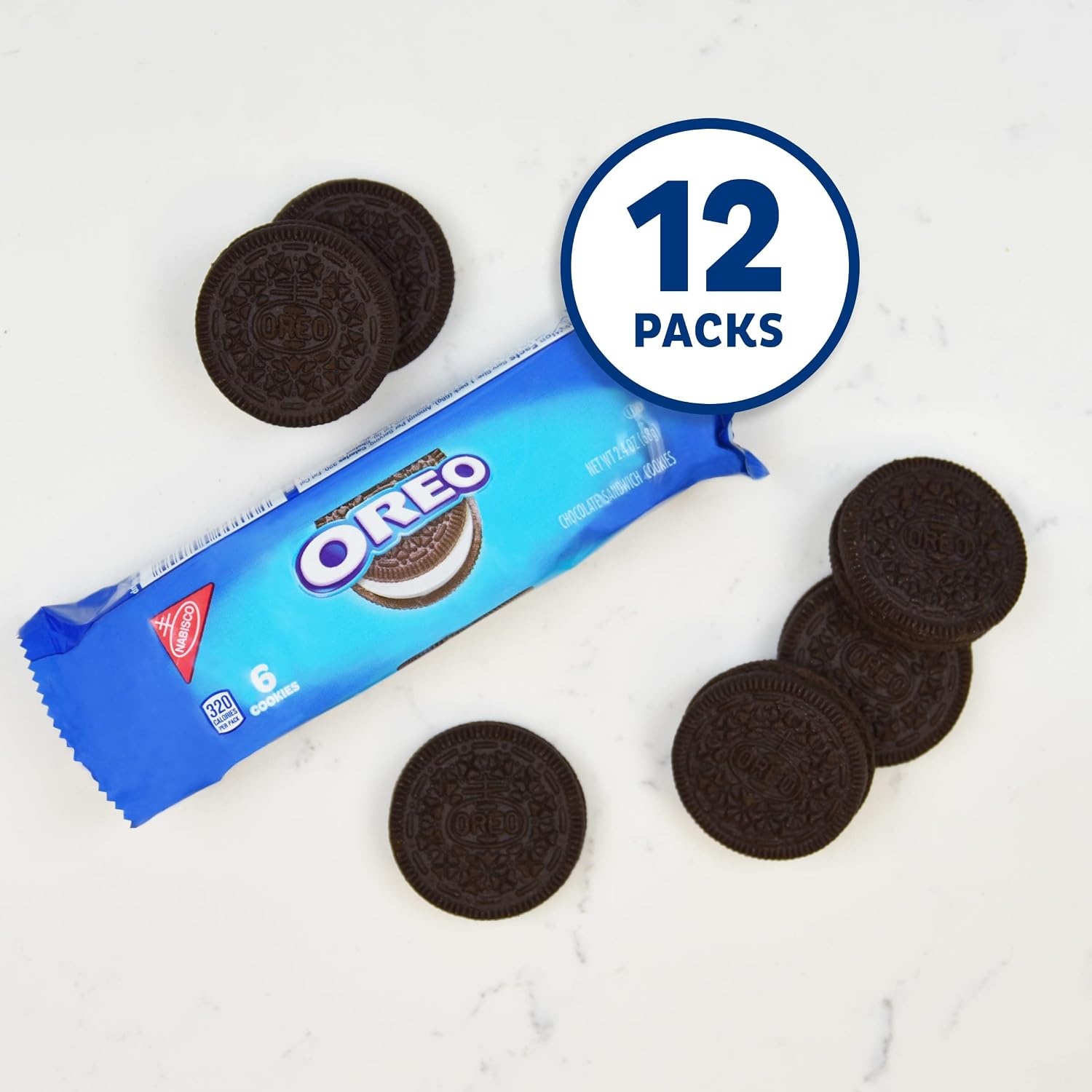 image:imageOreo Mega Stuf Chocolate Sandwich Cookies Family Size 176 Ounce24 Ounce Pack of 12