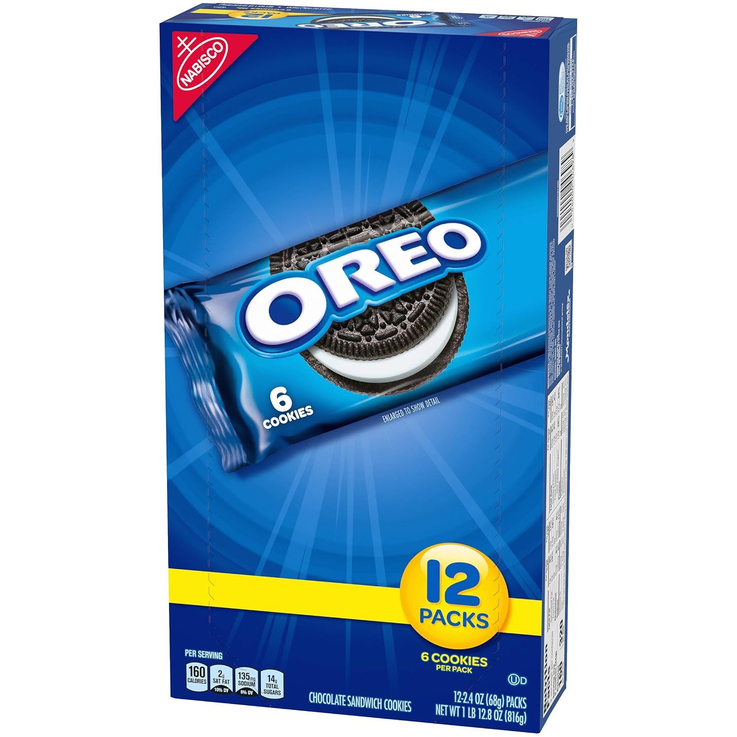image:imageOreo Mega Stuf Chocolate Sandwich Cookies Family Size 176 Ounce24 Ounce Pack of 12