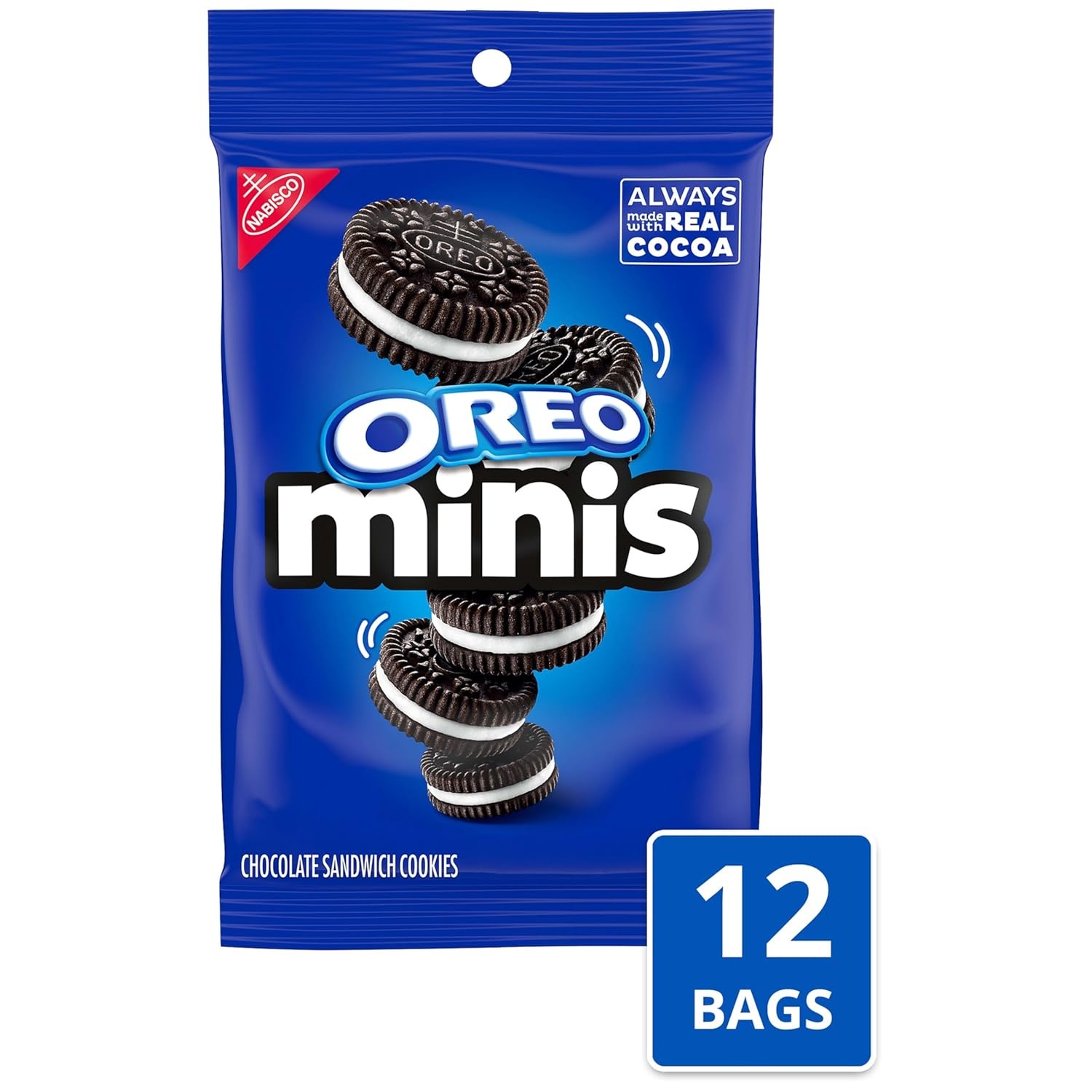 image:imageOreo Mega Stuf Chocolate Sandwich Cookies Family Size 176 Ounce3 Ounce Pack of 12