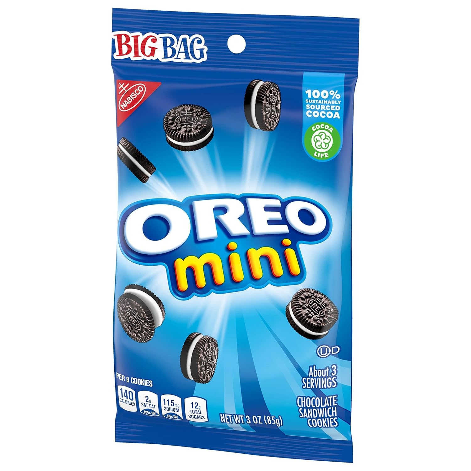 image:imageOreo Mega Stuf Chocolate Sandwich Cookies Family Size 176 Ounce3 Ounce Pack of 12