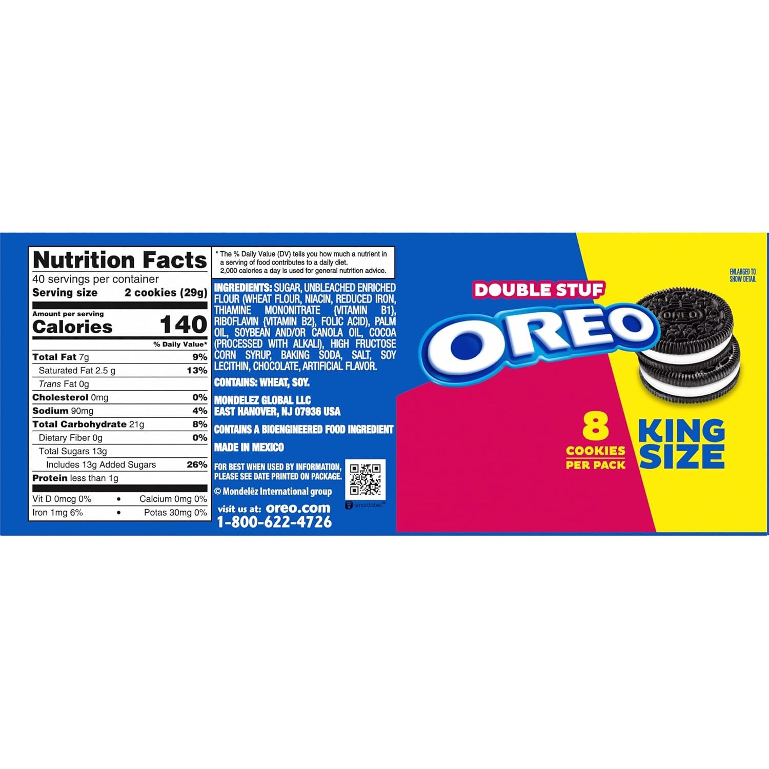 image:imageOreo Mega Stuf Chocolate Sandwich Cookies Family Size 176 Ounce41 Ounce Pack of 10