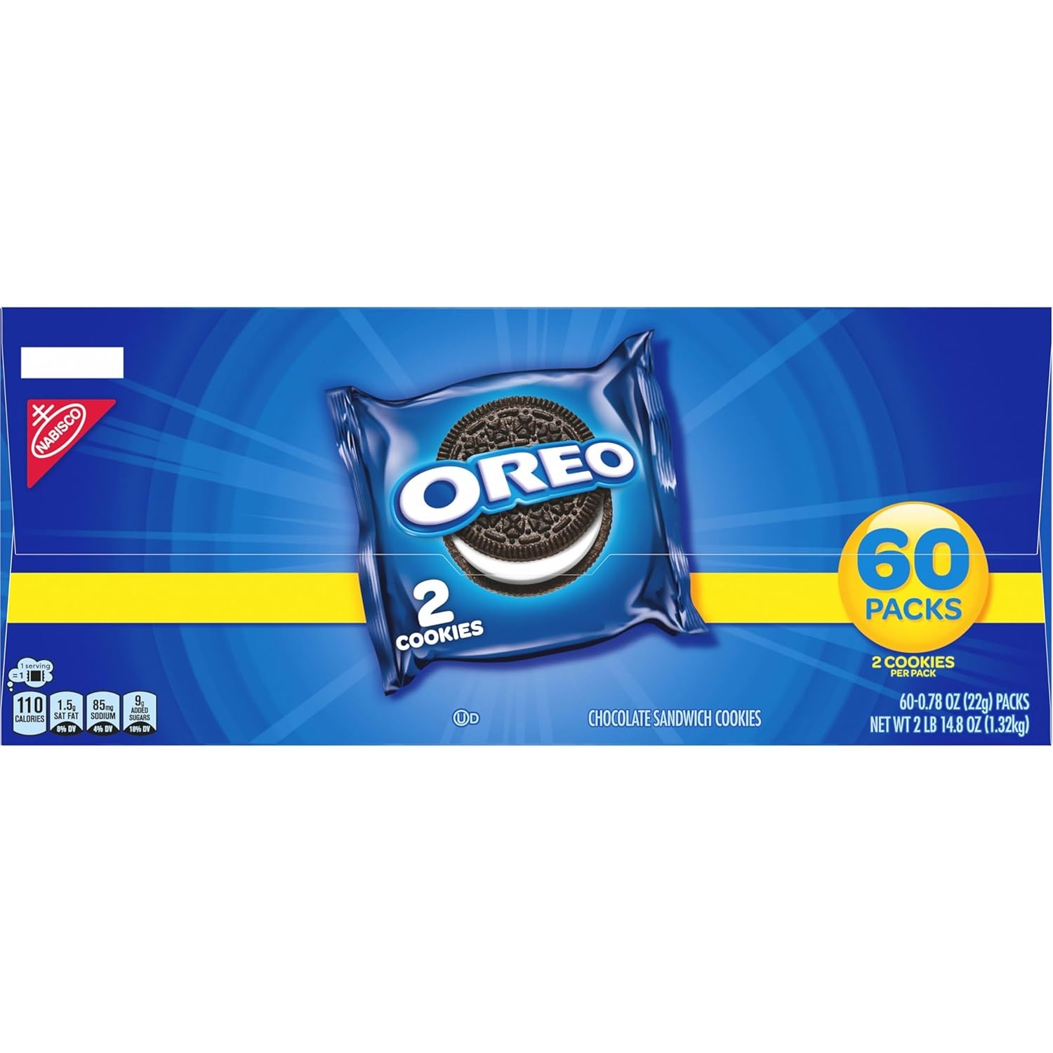image:imageOreo Mega Stuf Chocolate Sandwich Cookies Family Size 176 Ounce60 Count Pack of 1