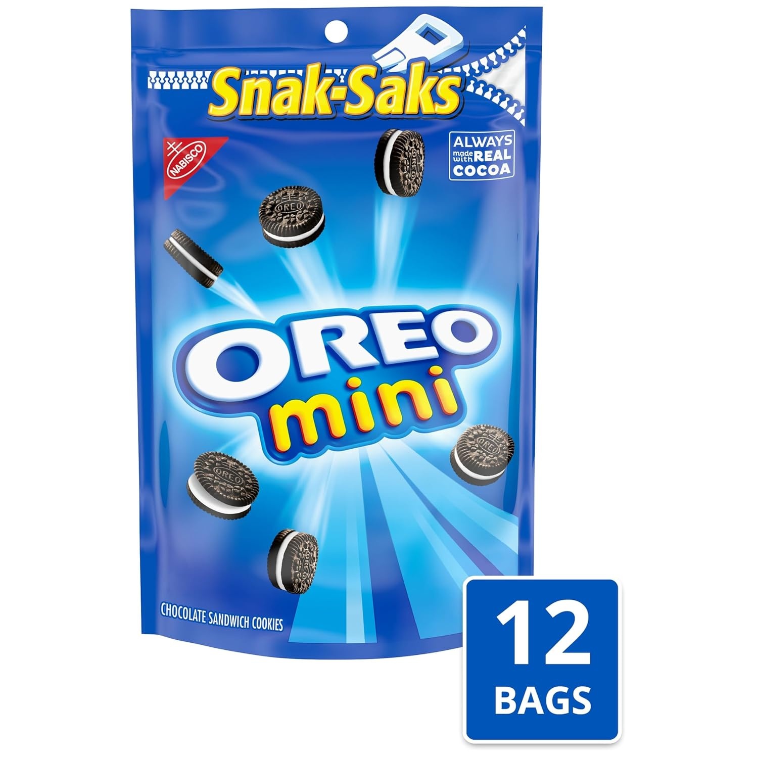 image:imageOreo Mini Chocolate Sandwich Cookies 8 Oz Pack of 12
