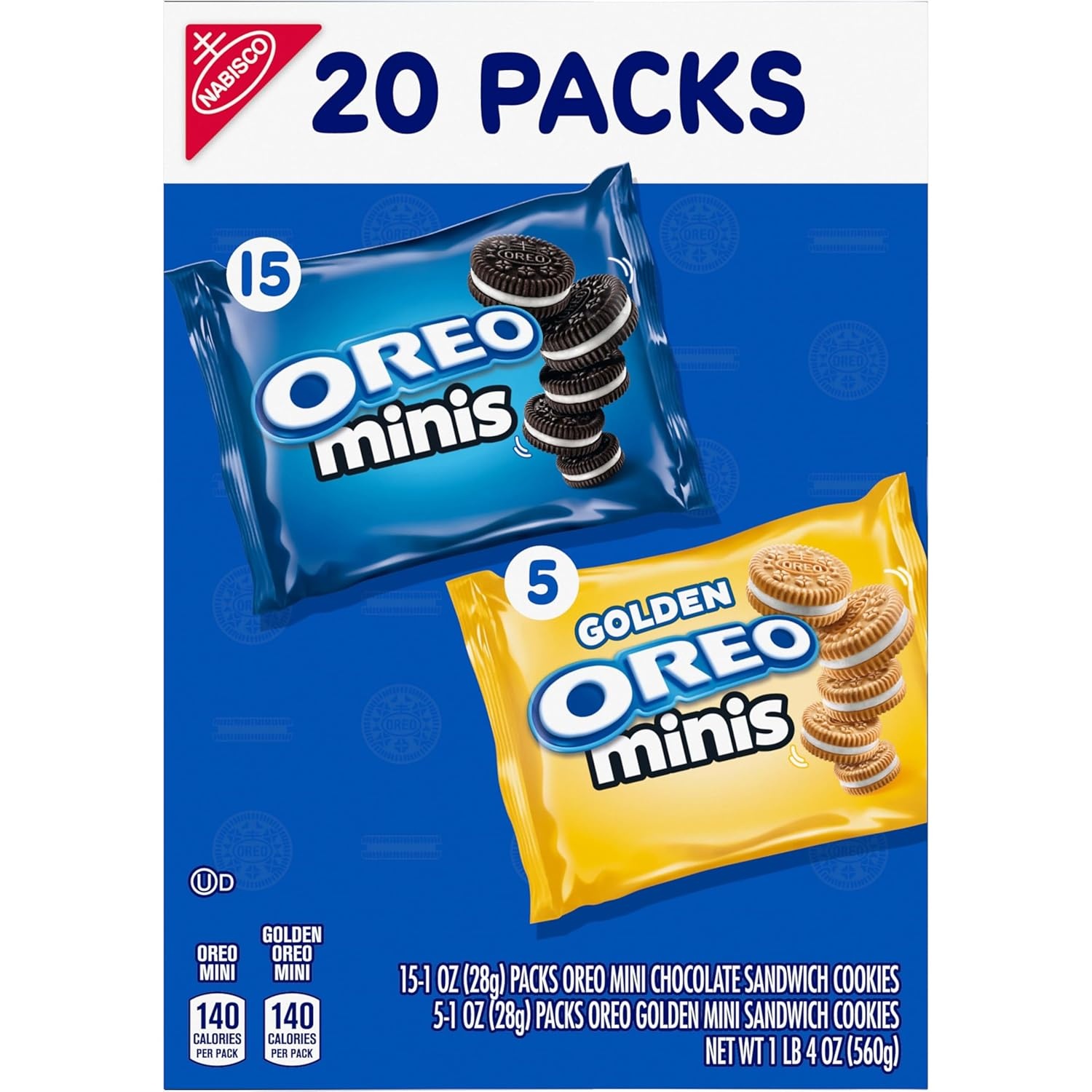 image:imageOreo Mini Mix Sandwich Cookies Variety Pack 20 Snack PacksChocolate