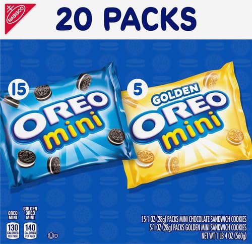 image:imageOreo Mini Mix Sandwich Cookies Variety Pack 20 Snack PacksChocolate