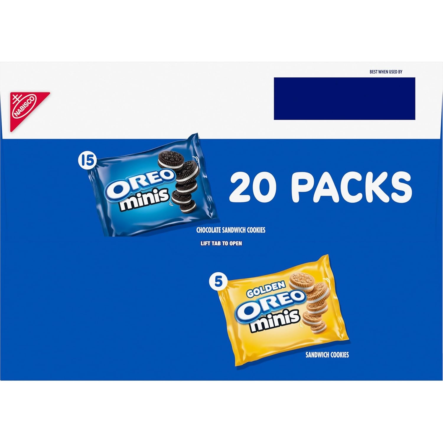 image:imageOreo Mini Mix Sandwich Cookies Variety Pack 20 Snack PacksChocolate