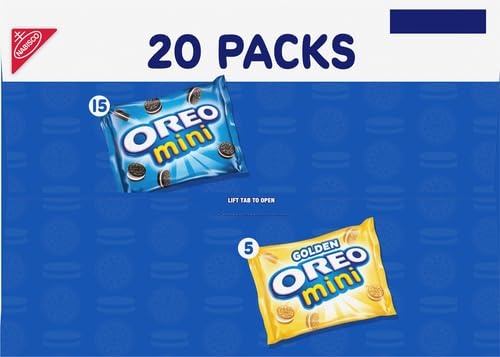 image:imageOreo Mini Mix Sandwich Cookies Variety Pack 20 Snack PacksChocolate