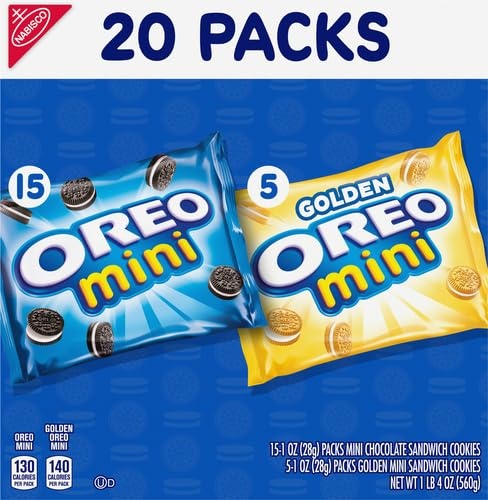 image:imageOreo Mini Mix Sandwich Cookies Variety Pack 20 Snack PacksChocolate